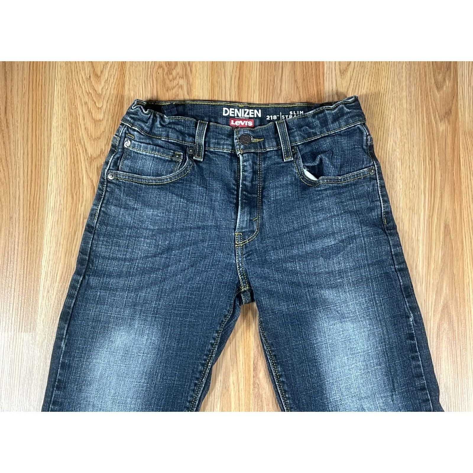 Denizen Denizen By Levi’s 218 Slim Straight Fit Blue Denim Jeans Straight Leg Women's 16 Size 38" / US 16 / IT 52 - 2 Thumbnail