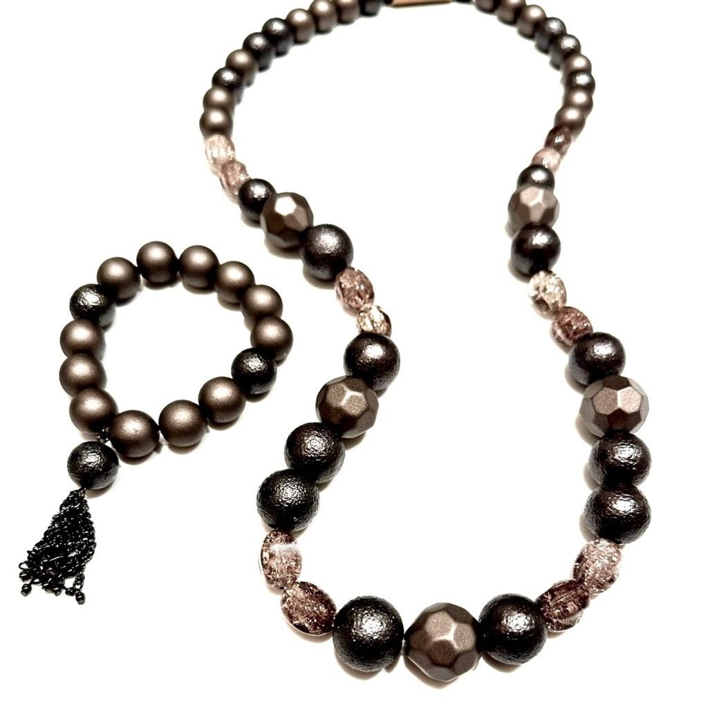 Coldwater Creek COLDWATER CREEK Purple Beaded Stone Jewelry Set Size ONE SIZE - 1 Thumbnail