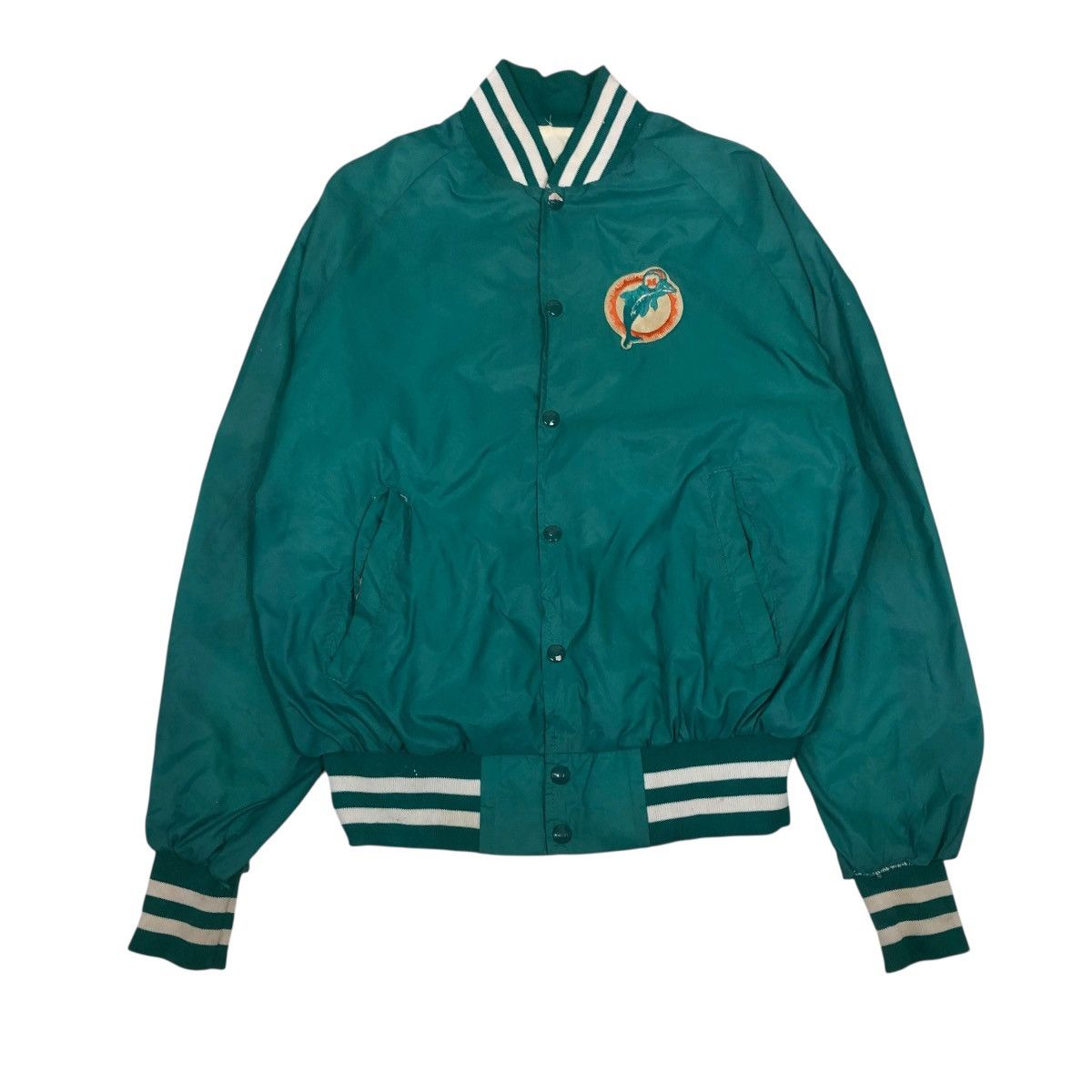 Vintage 🔥VINTAGE BOMBER JACKET DALLAS EMBLEM MFG DOLPHIN BIG LOGO Size US L / EU 52-54 / 3 - 1 Thumbnail