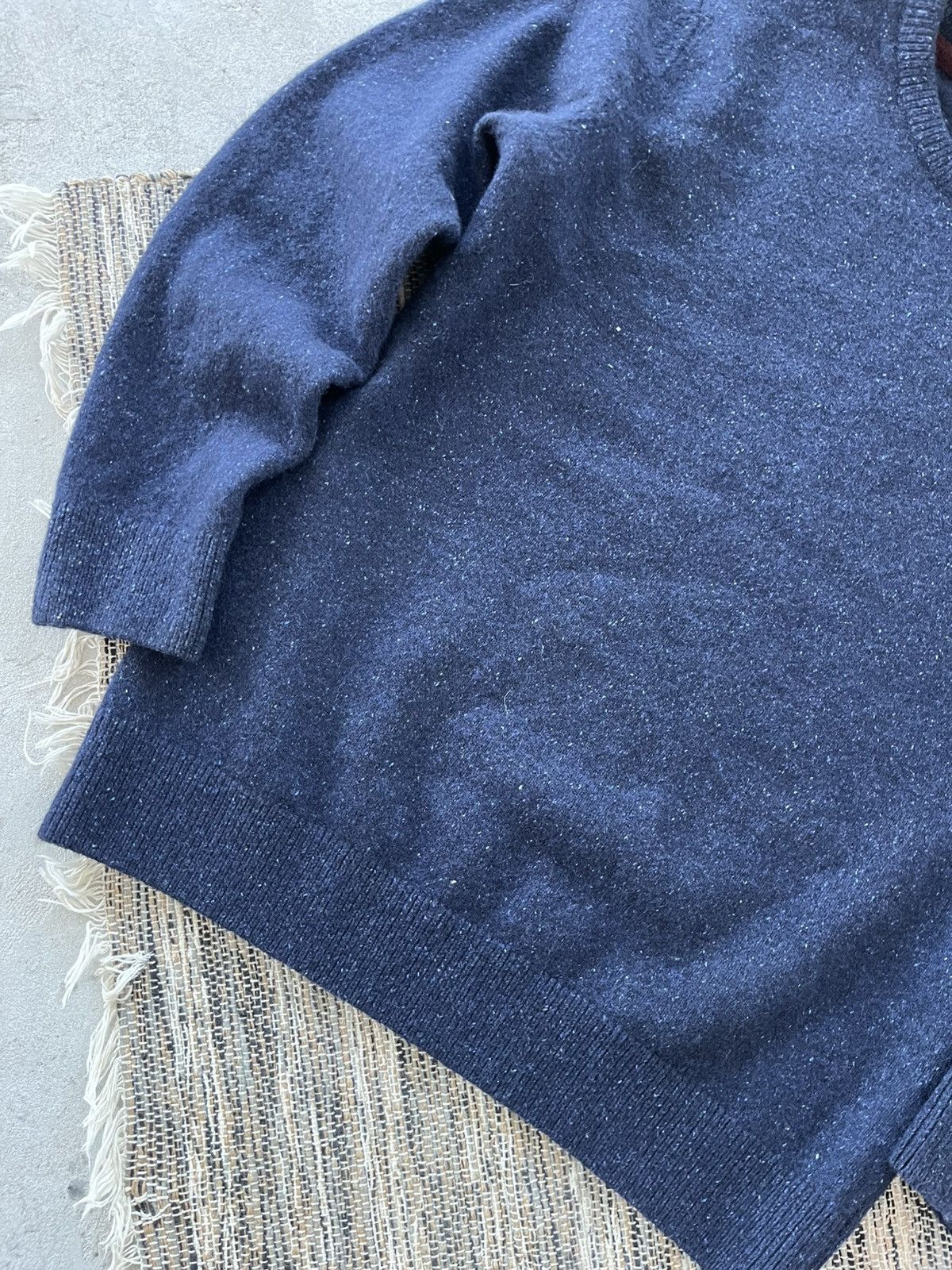 Barbour Vintage Barbour Navy Luxury Avantgarde Knit Wool Sweater Y2K Size US M / EU 48-50 / 2 - 6 Thumbnail