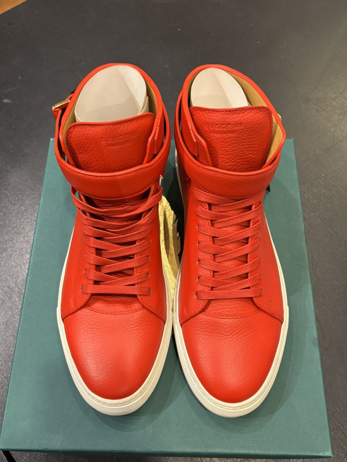 Buscemi Buscemi Belt Mid Sneaker Red Size US 14 / EU 47 - 4 Thumbnail