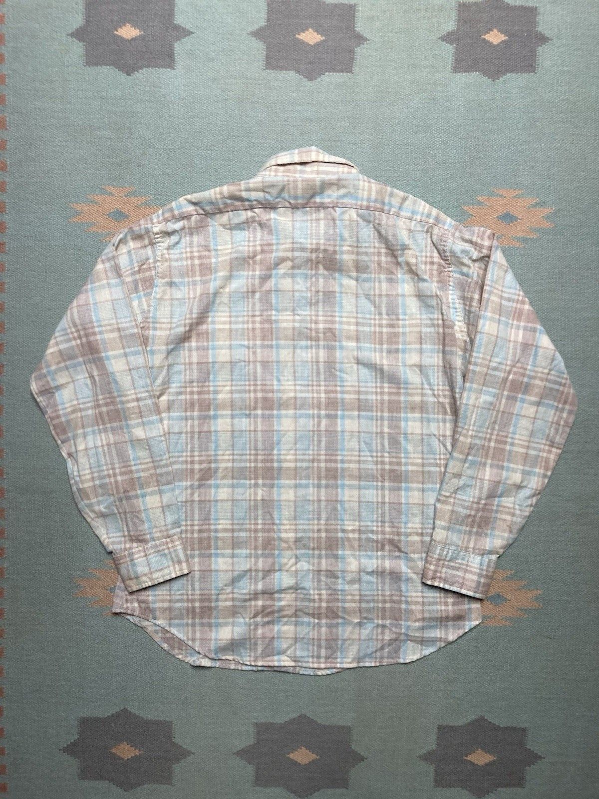 Levi's × Vintage Vintage 70s button shirt Levis white tab plaid lightweight L Size US L / EU 52-54 / 3 - 6 Thumbnail