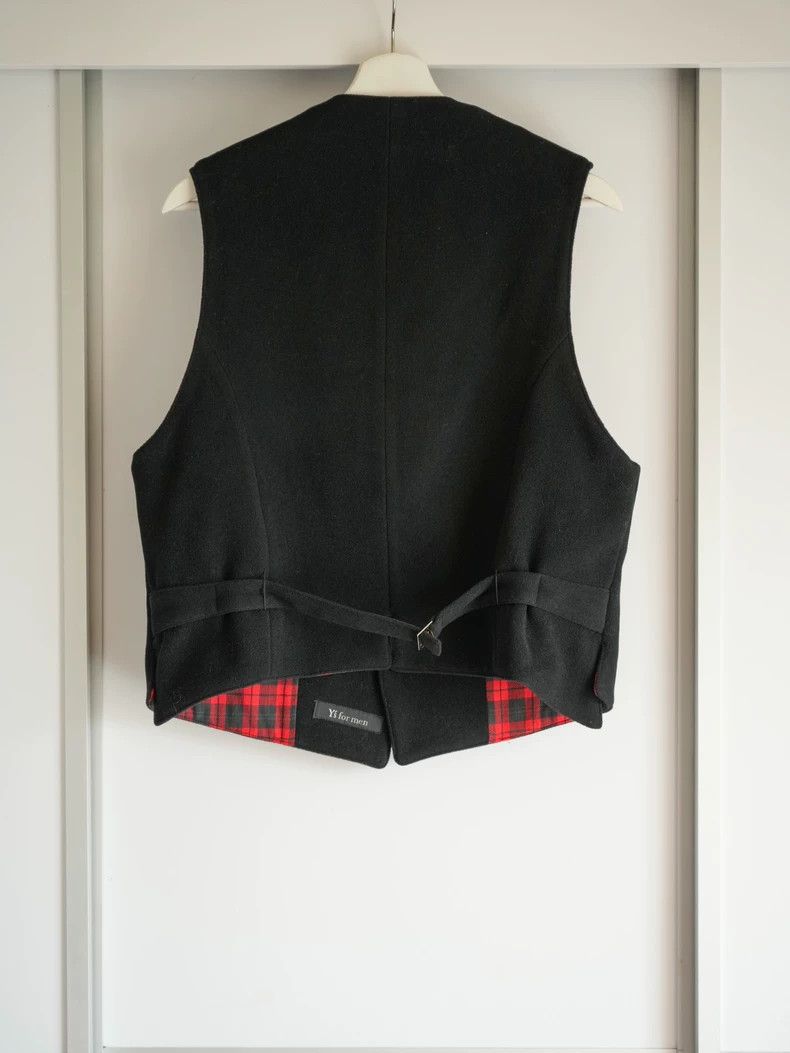 Yohji Yamamoto Yohji Yamamoto size os 90s Scottish check waistcoat vest 2 Size US M / EU 48-50 / 2 - 2 Thumbnail