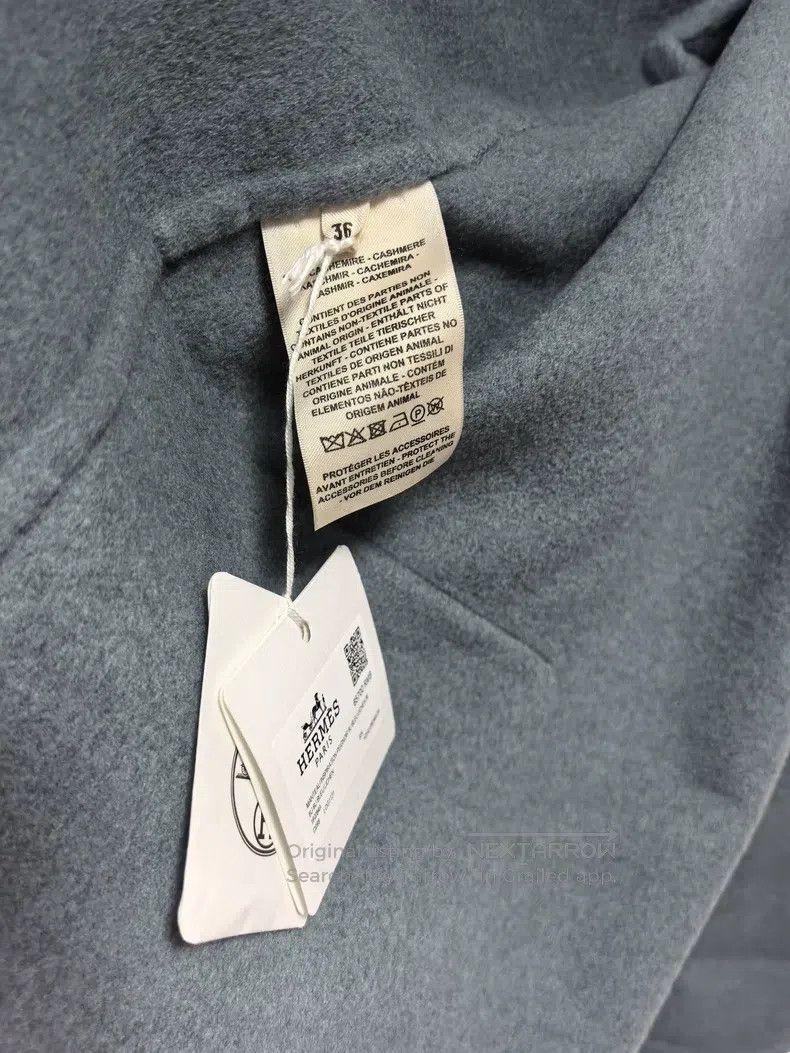 Hermes Hermes Misty Blue Cashmere Overcoat Size XS / US 0-2 / IT 36-38 - 6 Thumbnail