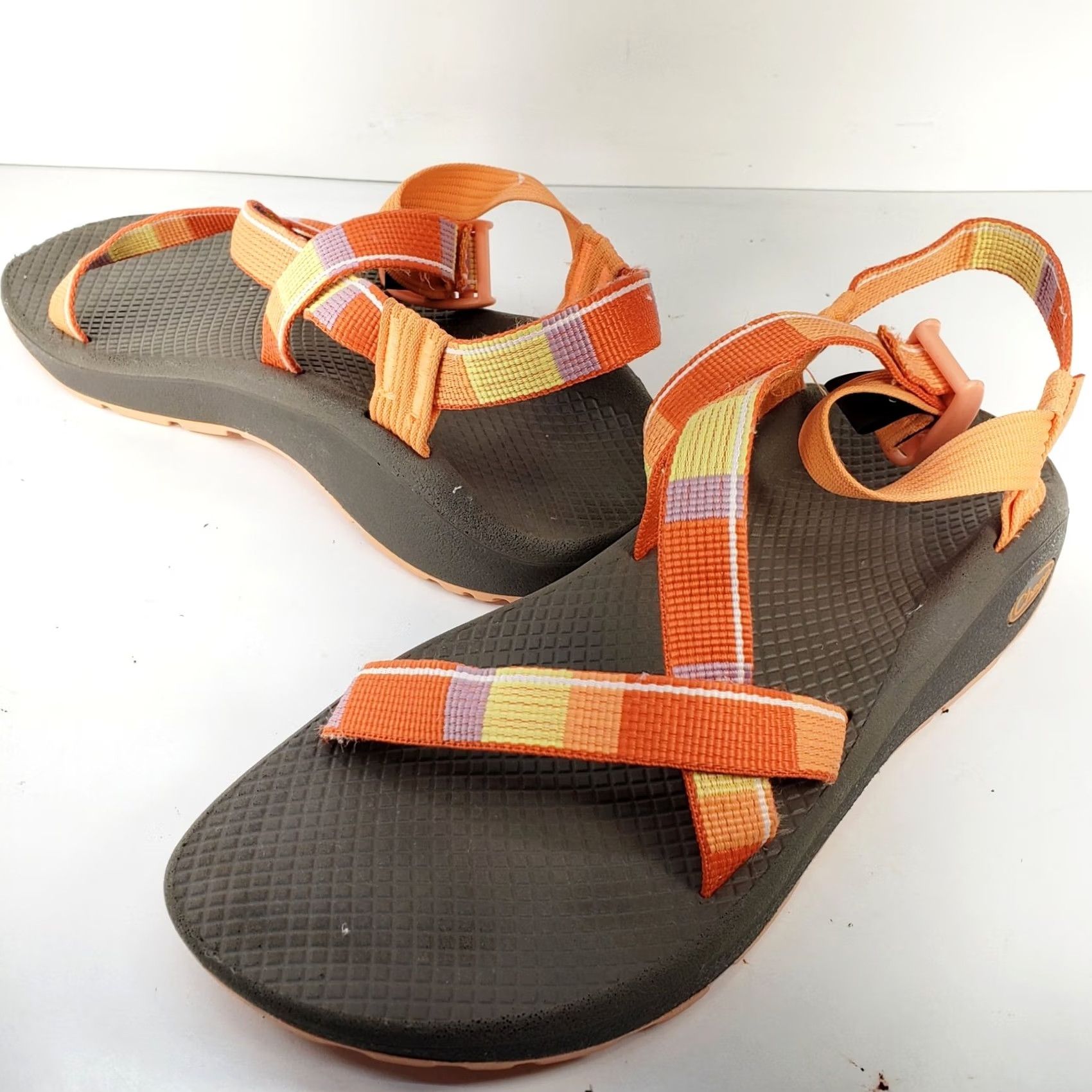 Chaco Chaco Z/Cloud Sandals Walking Hiking Comfort Straps Women's 9 Orange Multicolor Size US 9 / IT 39 - 2 Thumbnail