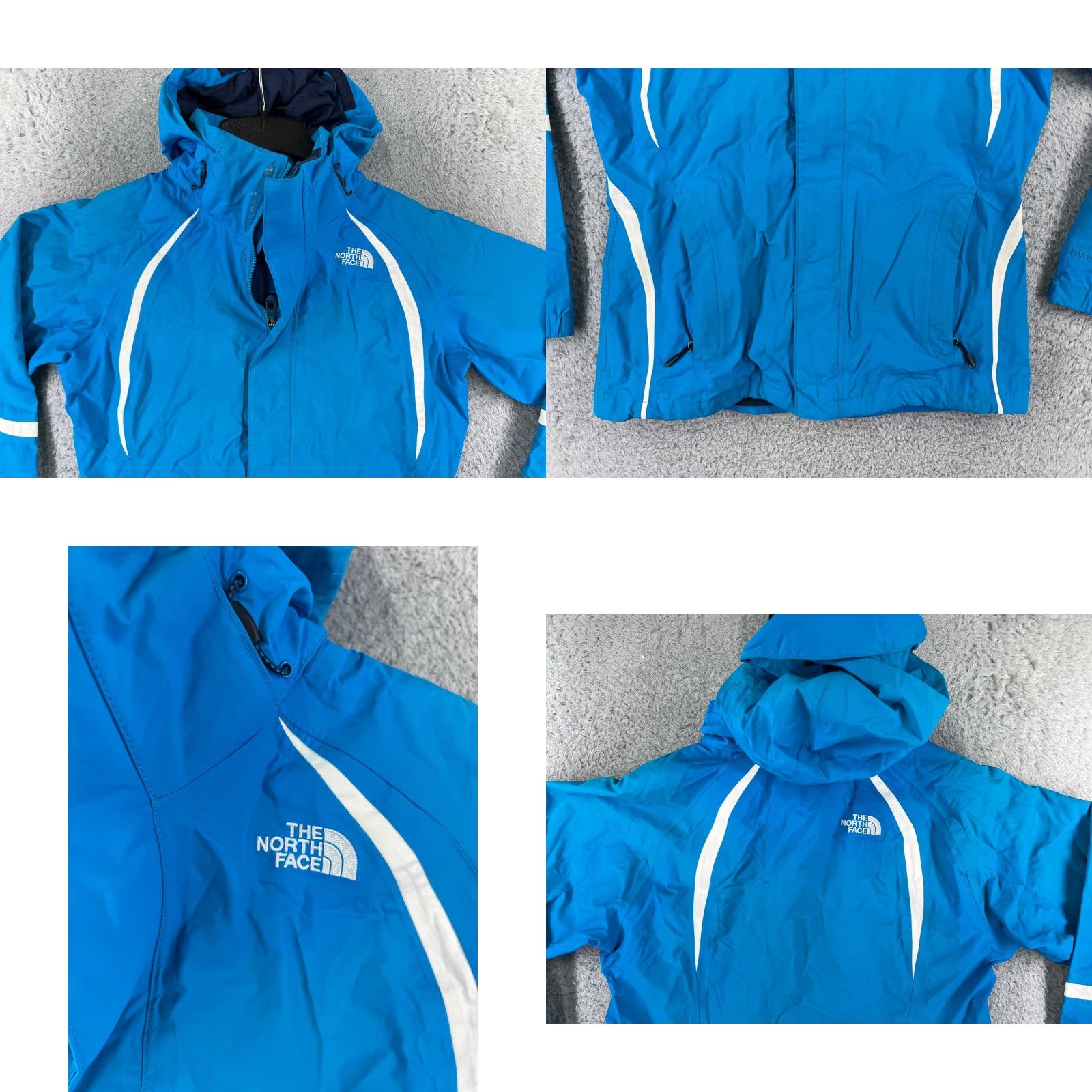 The North Face The North Face Jacket Womens Small Blue HyVent Windbreaker Weatherproof Windbreaker Jacket Blue Womens S The North Face Size S / US 4 / IT 40 - 8 Thumbnail