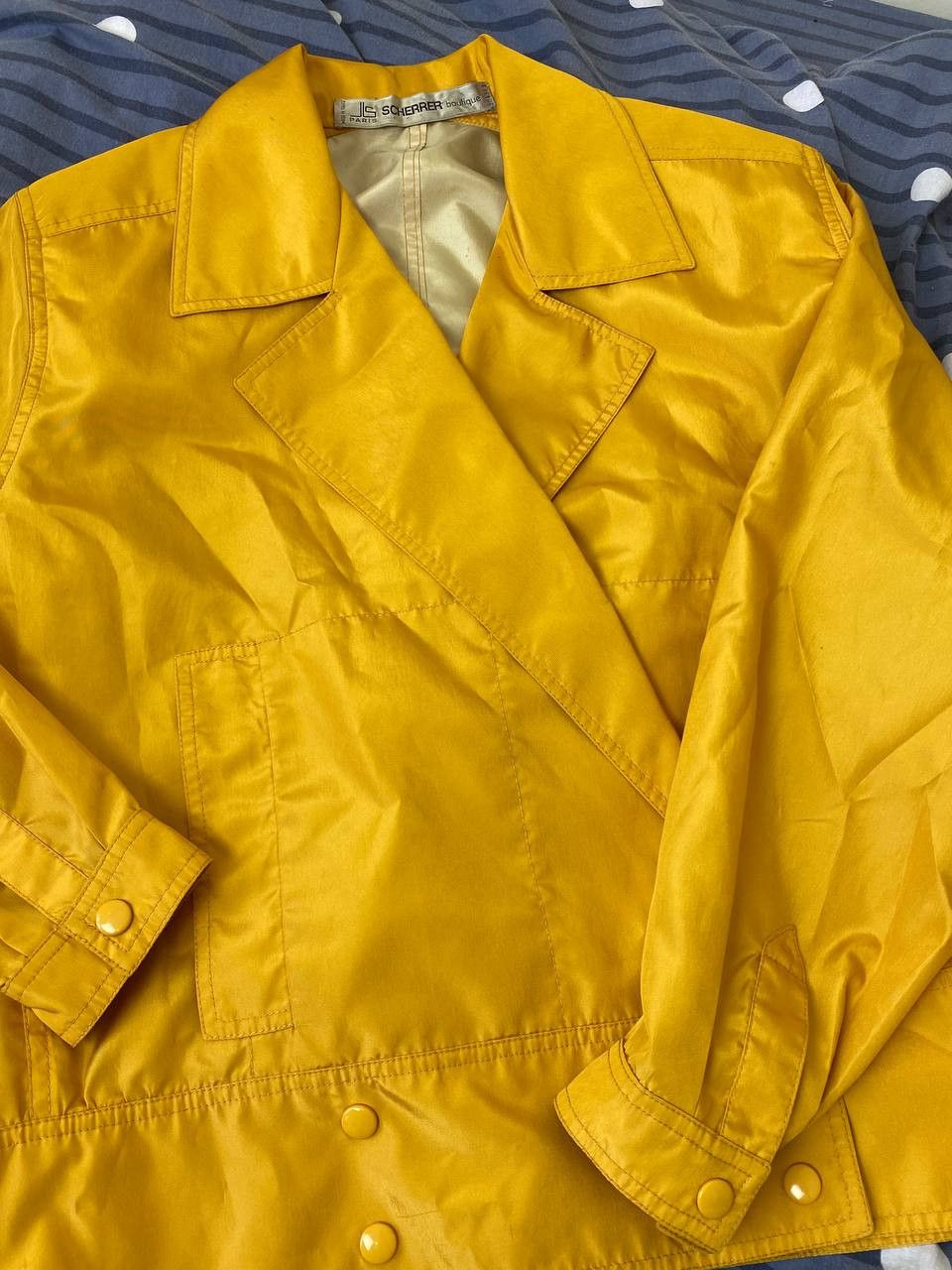 Jean-Louis Scherrer Vintage J-L Scherrer Paris Nylon Cropped Jacket Size M / US 6-8 / IT 42-44 - 6 Thumbnail
