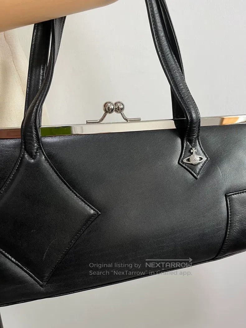 Vivienne Westwood Vivienne Westwood Saturn zipper bag, handbag, black Size ONE SIZE - 2 Thumbnail