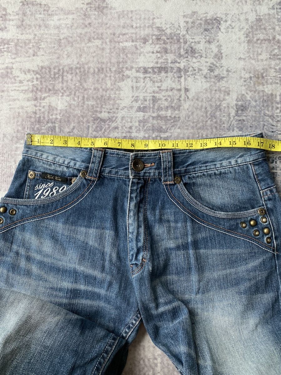 Karl Kani × Vintage Vintage Karl Kani King of Black Studded Baggy Jeans Size US 34 / EU 50 - 12 Thumbnail