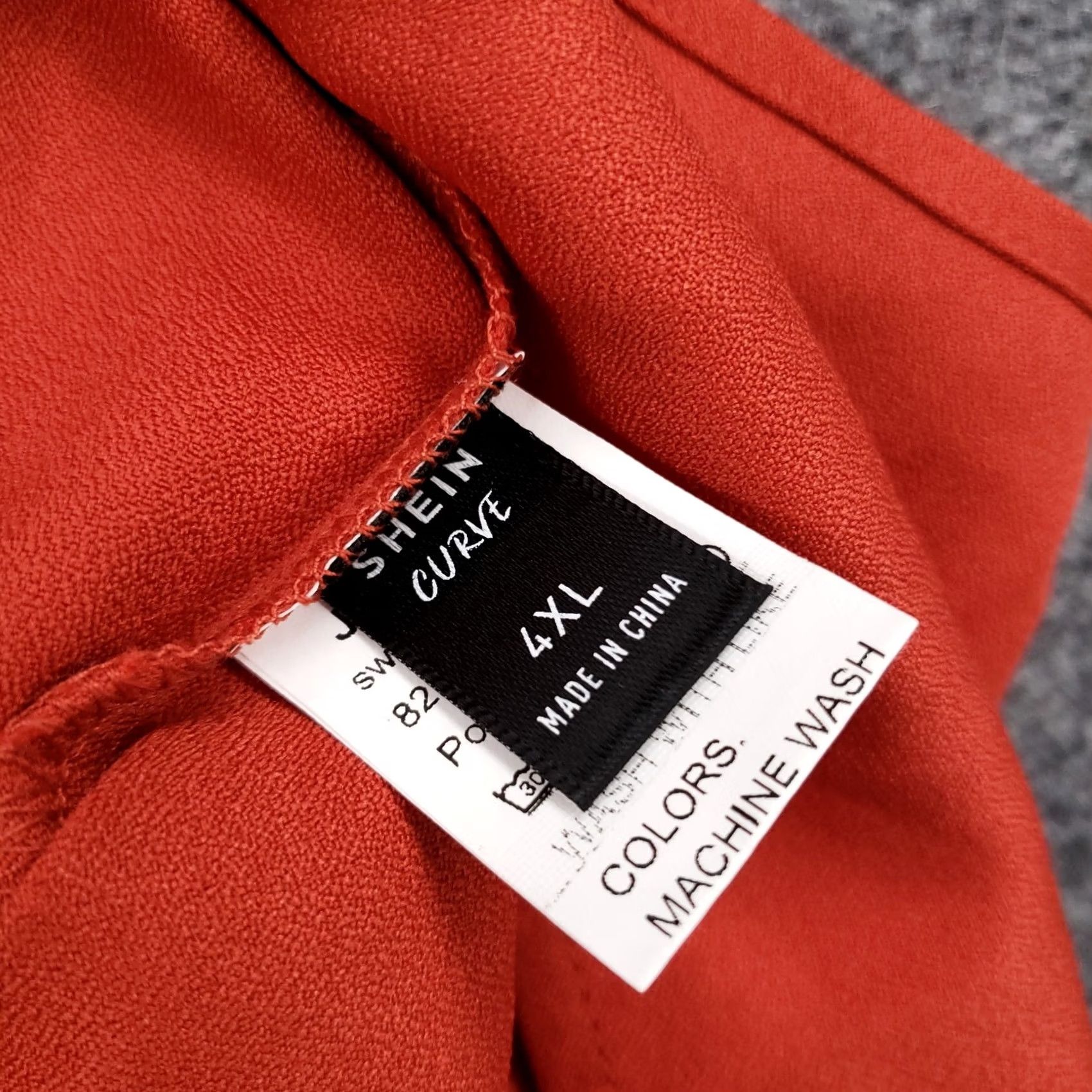 Shein Shein Curve Tank Top Red Scalloped 4XL Plus V-Neck Sleeveless Blouse Shirt Size XXL / US 16-18 / IT 52-54 - 5 Thumbnail
