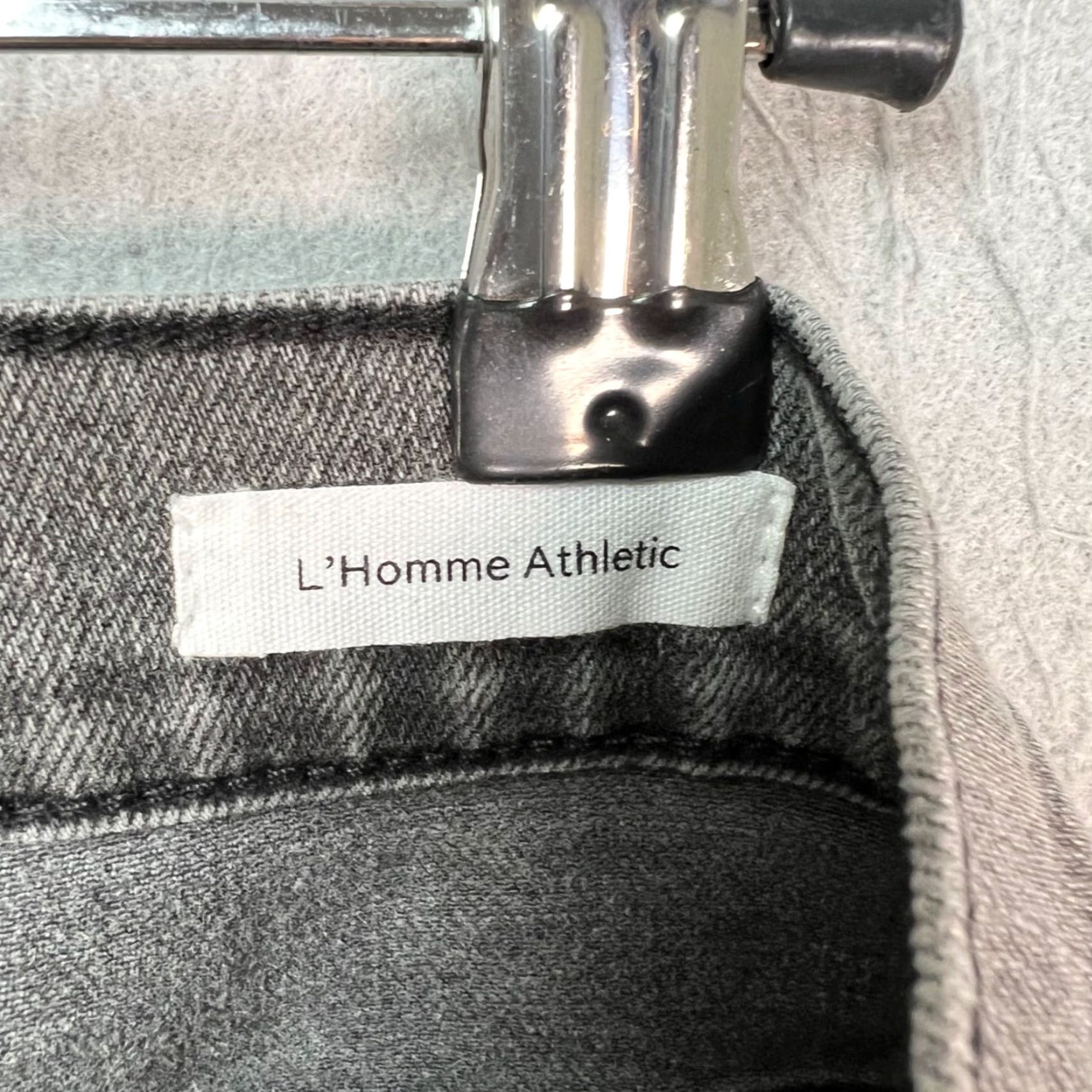 Frame Frame Jeans Size 33 Mens Denim 5-Pocket Tapered Zip Fly Cotton Blend Gray Night Sky (Vintage: No) LHomme Athletic Style Size US 33 - 4 Thumbnail