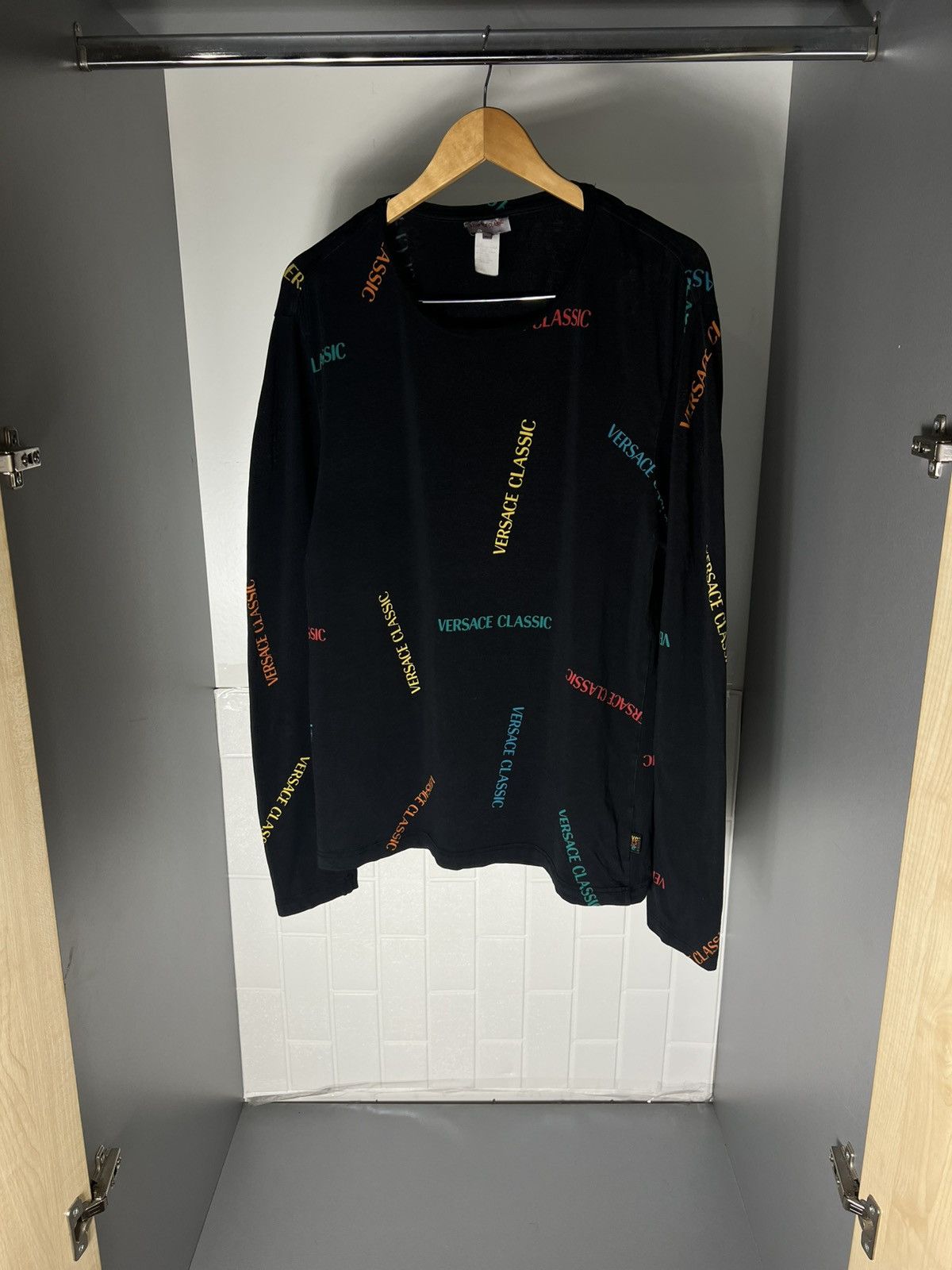 Versace VINTAGE VERSACE CLASSIC ITALIAN DESIGNER RETRO MONOGRAM 90s Size US XL / EU 56 / 4 - 9 Thumbnail