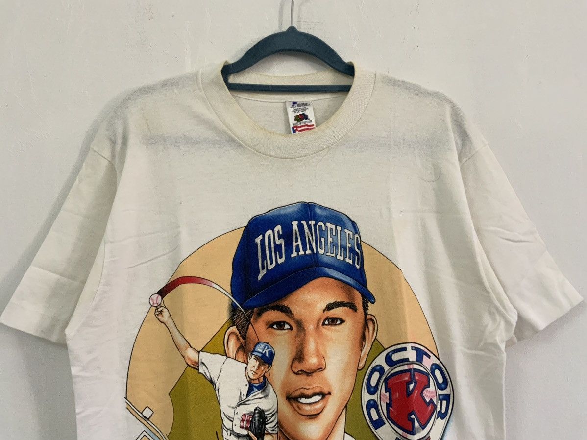 Vintage Vintage Hideo Nomo Doctor K Los Angeles Dodgers Tee Size US M / EU 48-50 / 2 - 4 Thumbnail