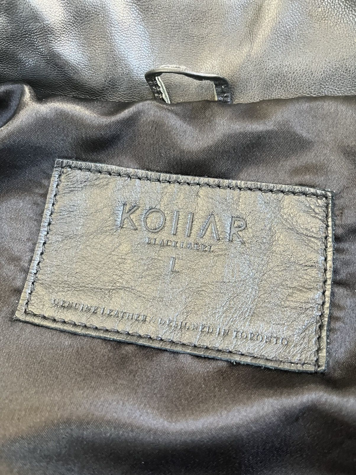 Kollar Clothing LEATHER MOTO BIKER JACKET Size US L / EU 52-54 / 3 - 4 Thumbnail