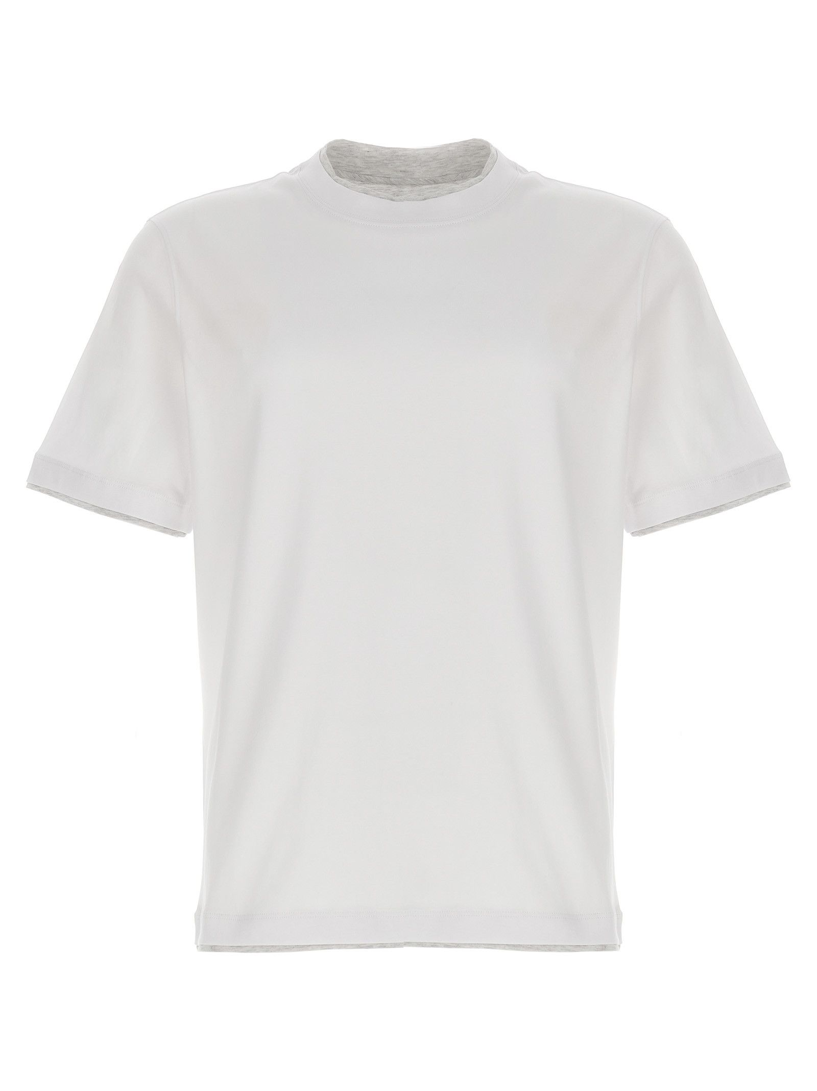 Brunello Cucinelli Double Layer T-Shirt Size US S / EU 44-46 / 1 - 1 Thumbnail