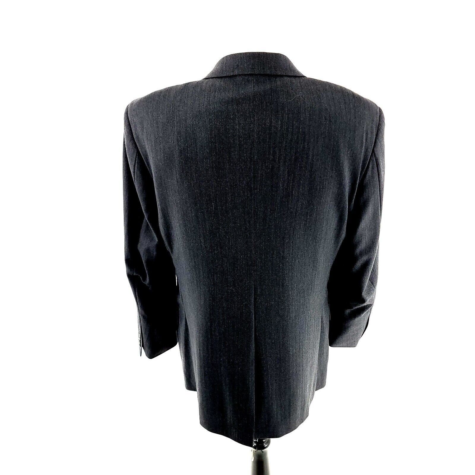 Jos. A. Bank Jos A Bank Signature Wool 2 Button Blazer 40R Gray Herringbo Size 40R - 5 Thumbnail