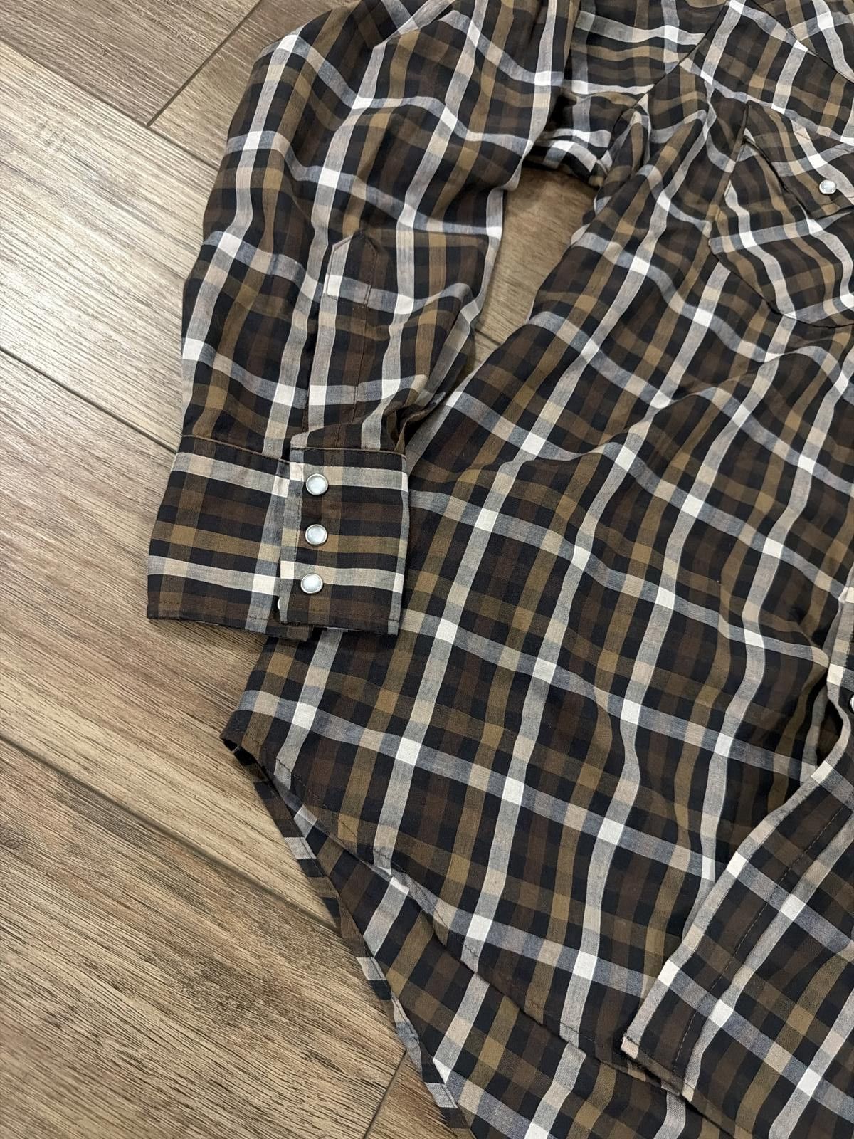 Other Vintage 90s Plains Western Cowboy Plaid Snap Shirt Size L Size US L / EU 52-54 / 3 - 5 Thumbnail