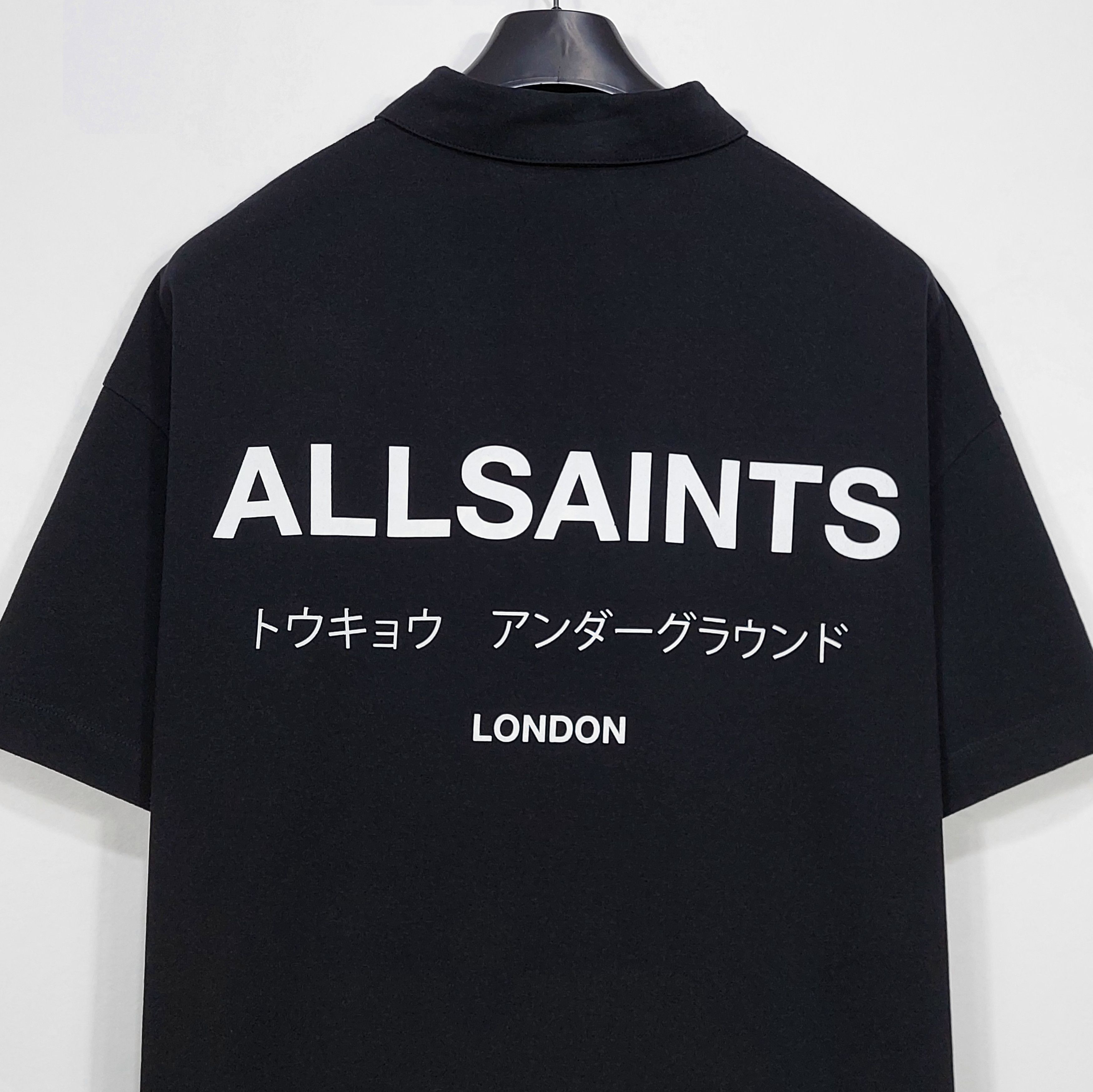 Allsaints underground polo shirt - black M Size US M / EU 48-50 / 2 - 8 Thumbnail