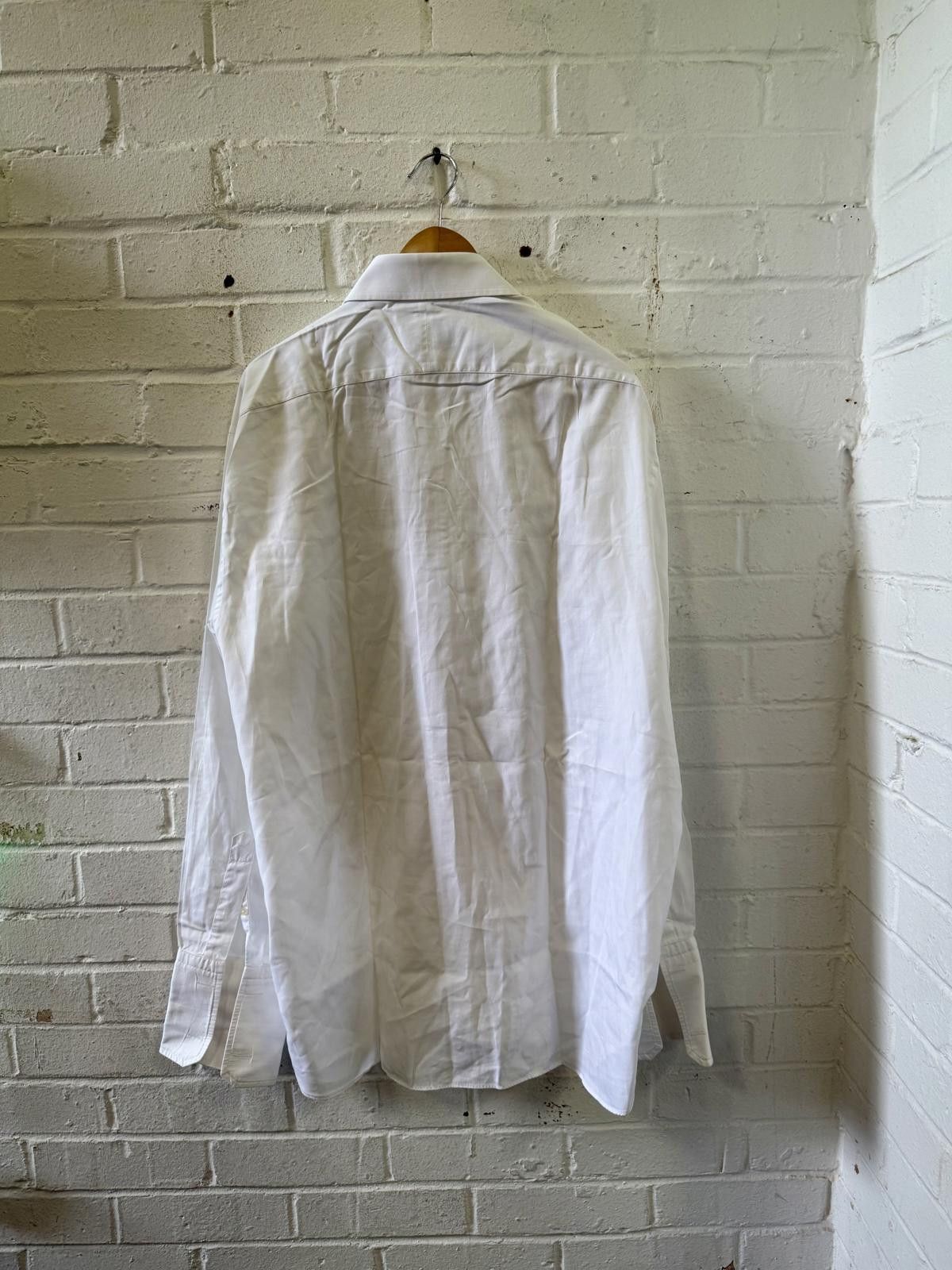 Designer Classic White Dress Shirt Size US L / EU 52-54 / 3 - 3 Thumbnail