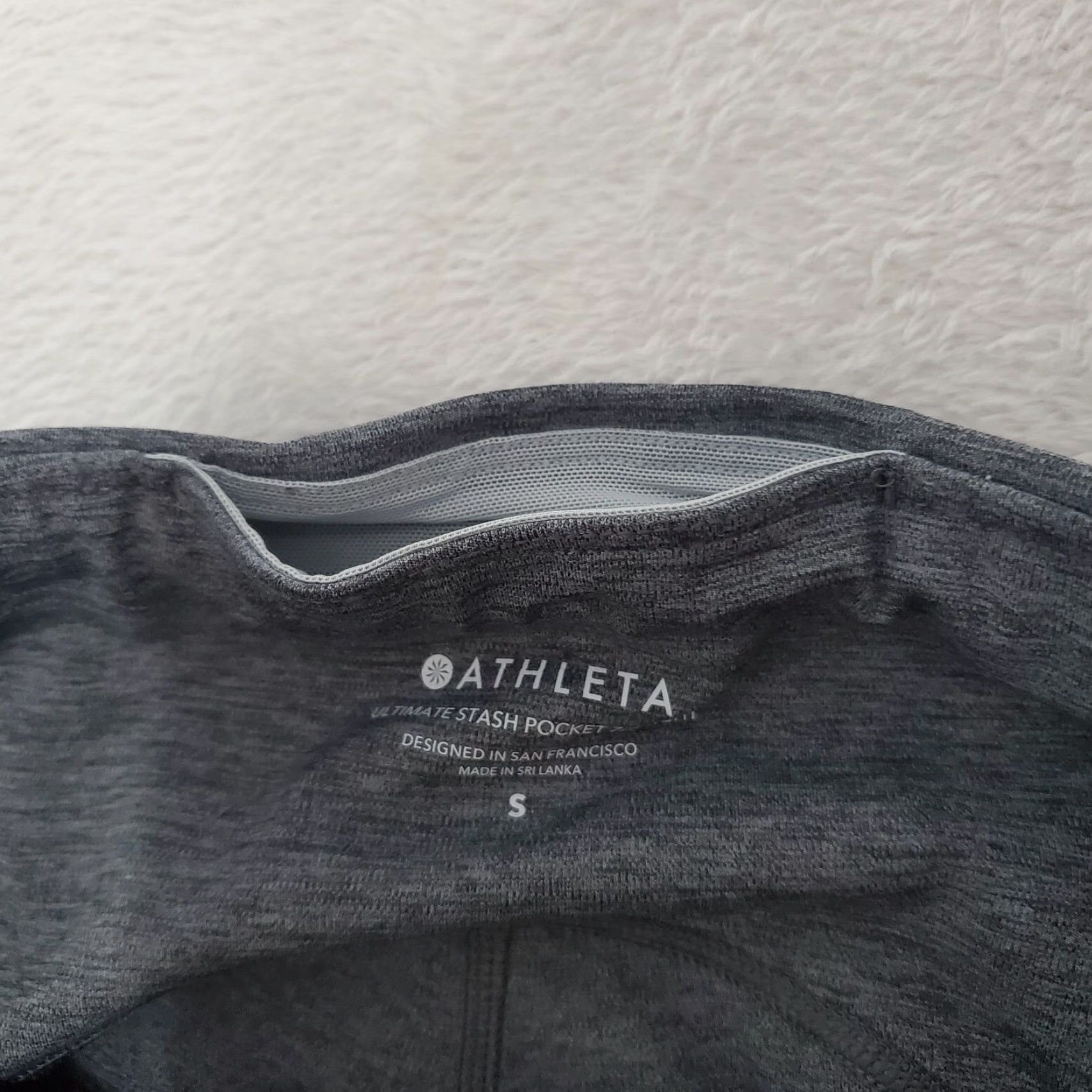 Athleta Athleta Women Tight 7/8 Gray Mid Rise Stretch Pocket Leggings Size ONE SIZE - 7 Thumbnail
