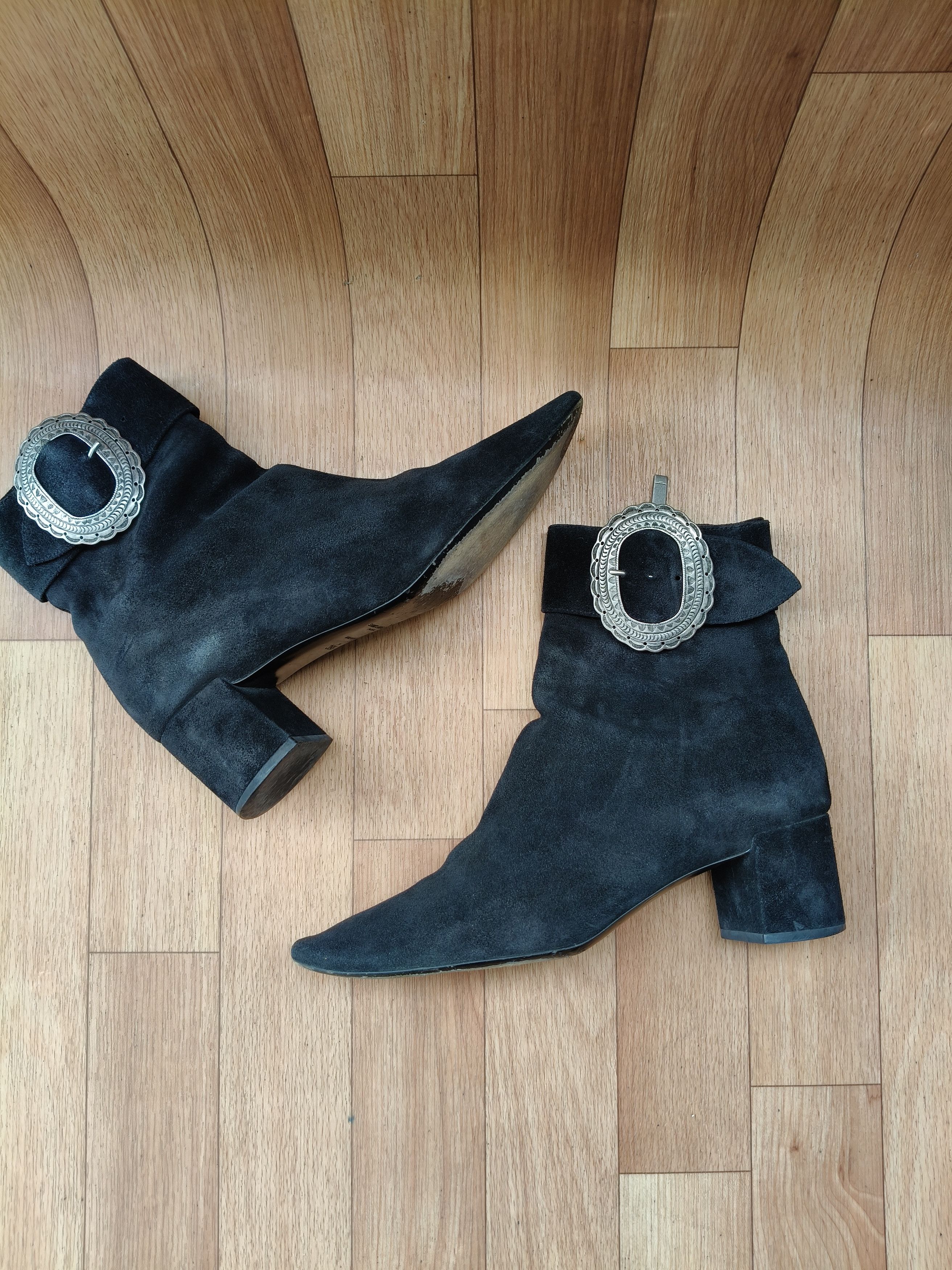 Yves Saint Laurent Saint Laurent detail buckle boot Size US 9.5 / IT 39.5 - 7 Thumbnail