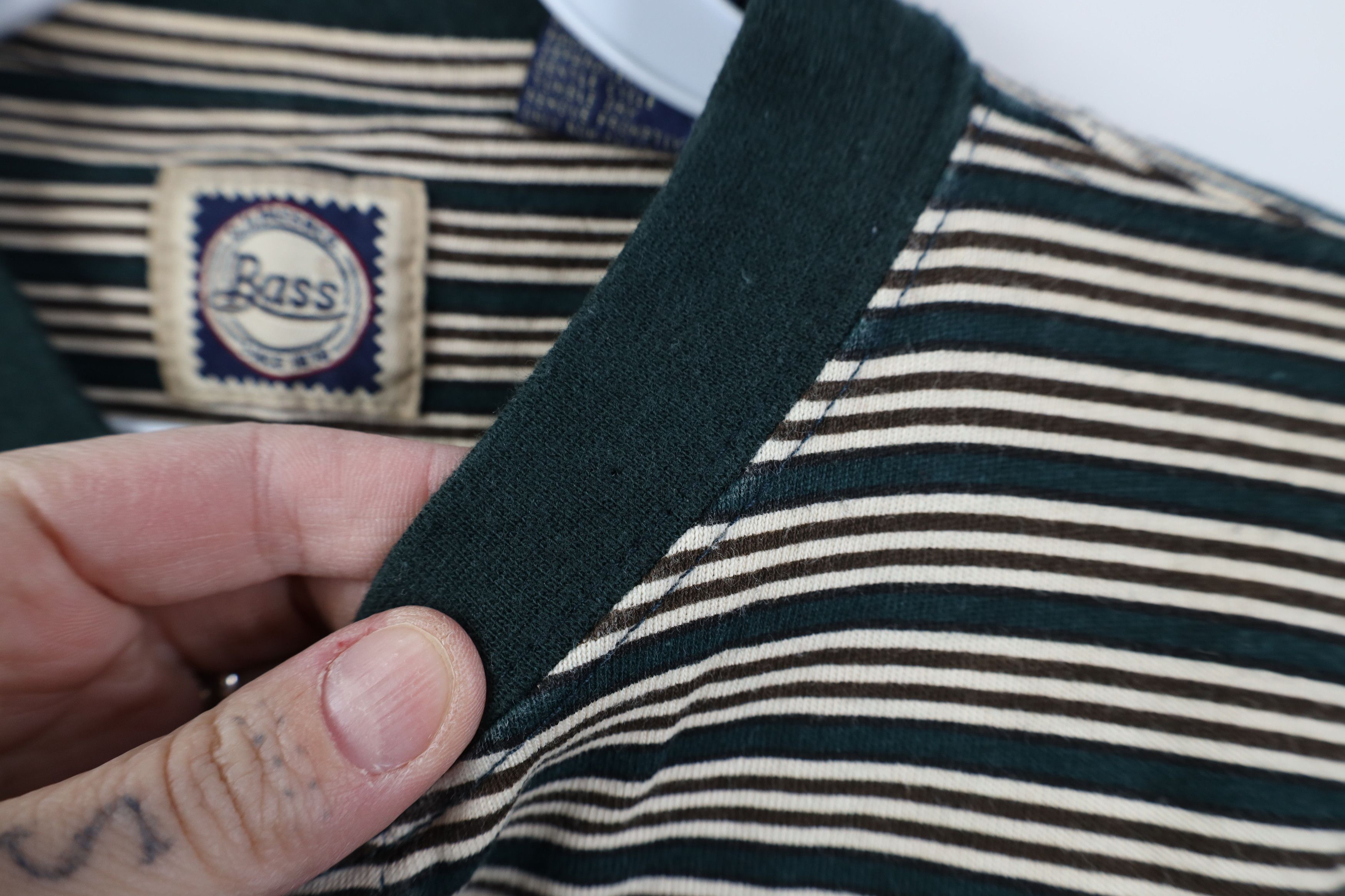 Vintage Vintage 90s Streetwear Striped Long Sleeve Henley T-Shirt Size US M / EU 48-50 / 2 - 4 Thumbnail