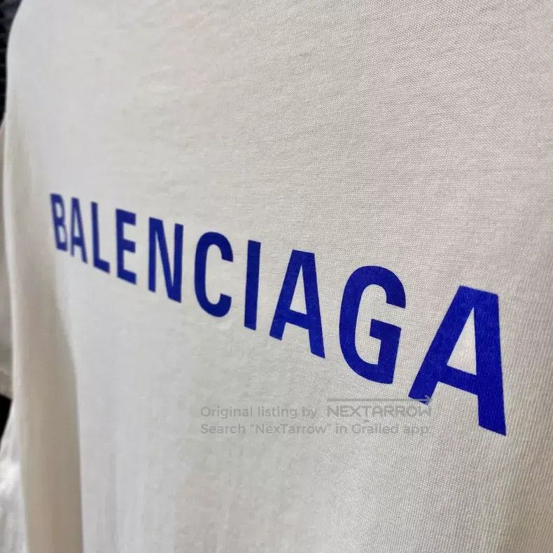Balenciaga Balenciaga Short-sleeve T-shirt with letter print logo, be Size US XS / EU 42 / 0 - 5 Thumbnail