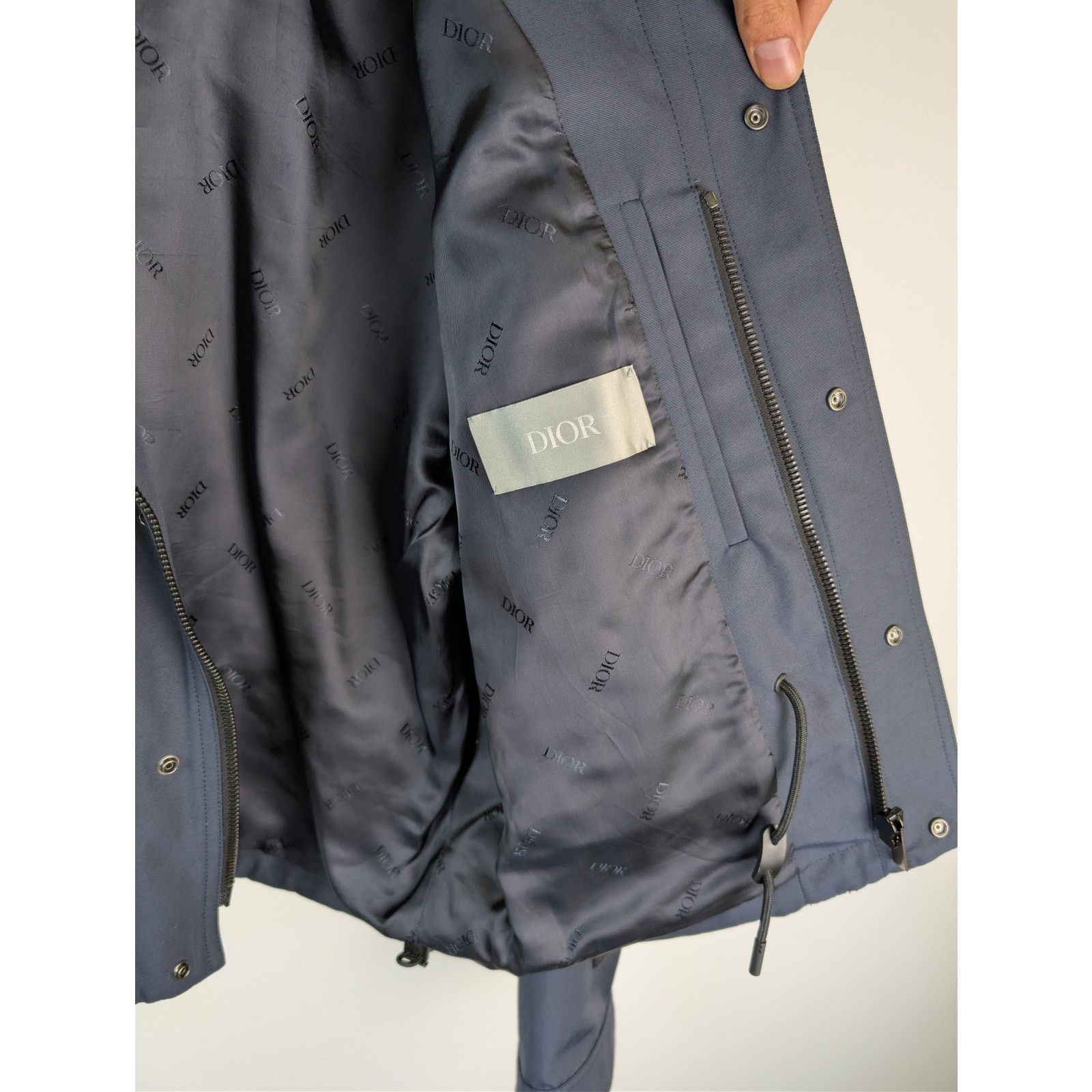 Dior o1rshd1 2019 Buckle Accented Bomber Jacket in Navy Blue Size US M / EU 48-50 / 2 - 9 Thumbnail