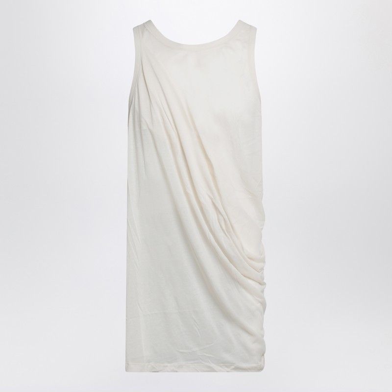 Rick Owens Rick Owens Ivory Tank Top With Draping Size US L / EU 52-54 / 3 - 1 Thumbnail