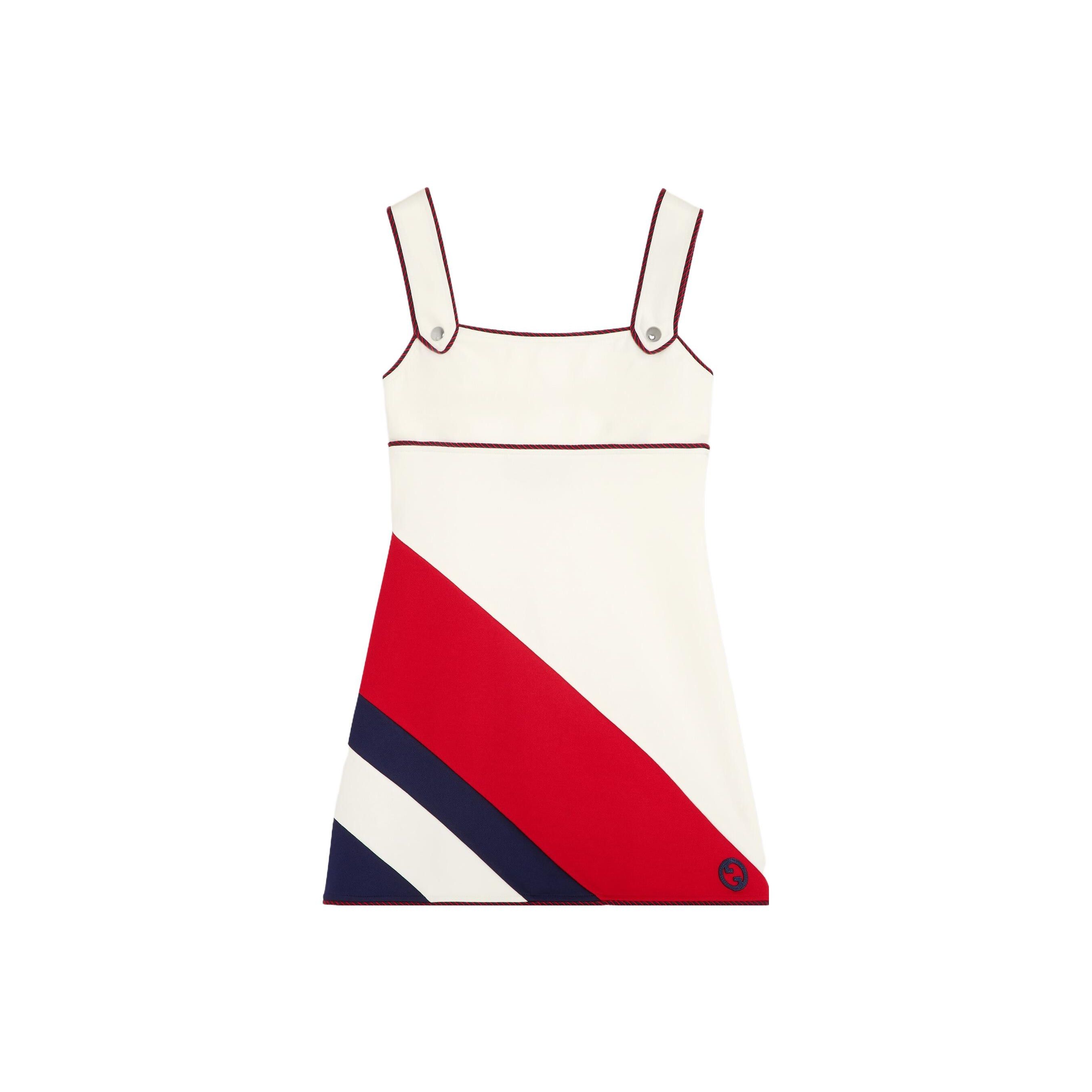 Gucci Gucci Embroidered Stripe Mini Dress Size M Size M / US 6-8 / IT 42-44 - 1 Thumbnail