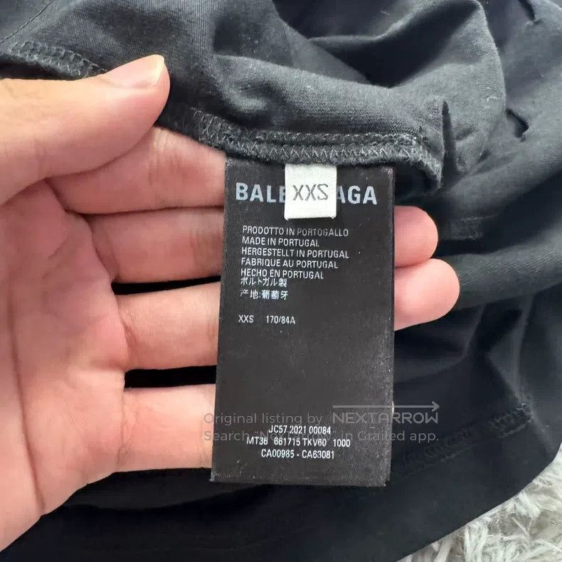 Balenciaga Balenciaga Double Hook Destruction Short Sleeve Size US XXS / EU 40 - 5 Thumbnail