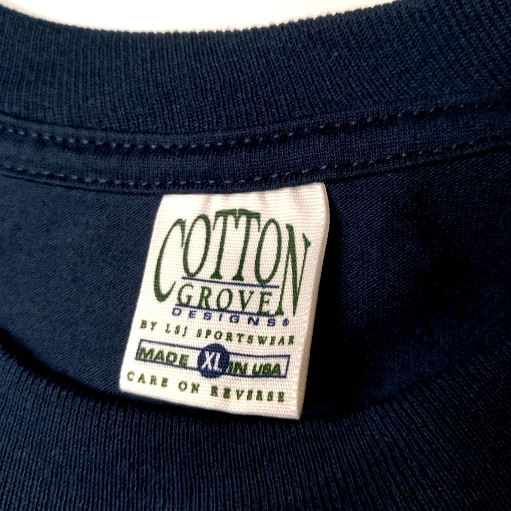 Cotton On VINTAGE Bald Eagle Shirt Men XL Blue Nature Graphic Moon Tree Cotton Grove Size US XL / EU 56 / 4 - 7 Thumbnail