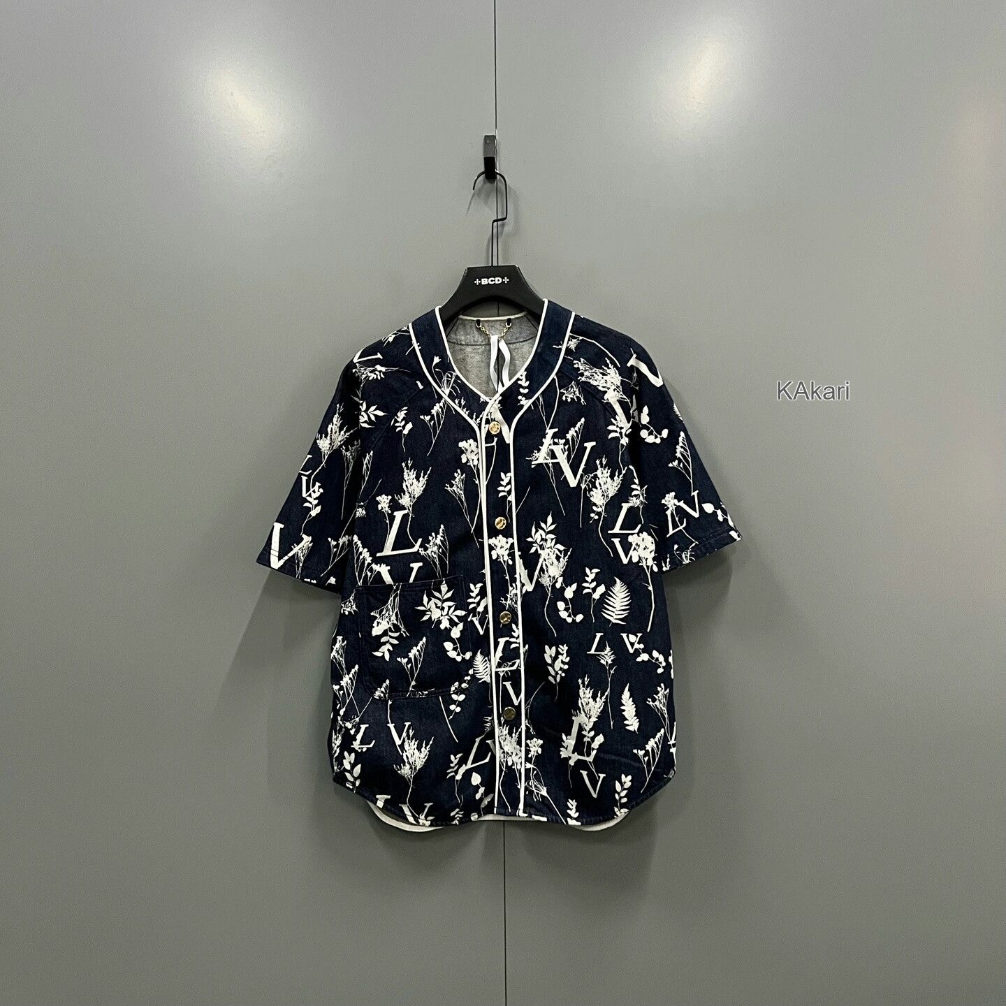 Louis Vuitton Louis Vuitton Wheat Print Denim Shirt Size US M / EU 48-50 / 2 - 1 Thumbnail