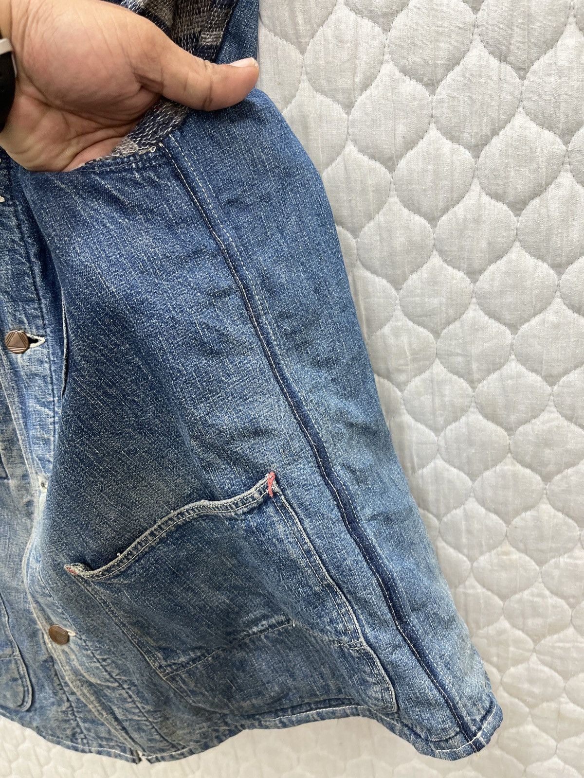 Sears 🔥🔥🔥STEALS VTG SEARS DENIM VEST REWORKED Size US S / EU 44-46 / 1 - 16 Thumbnail