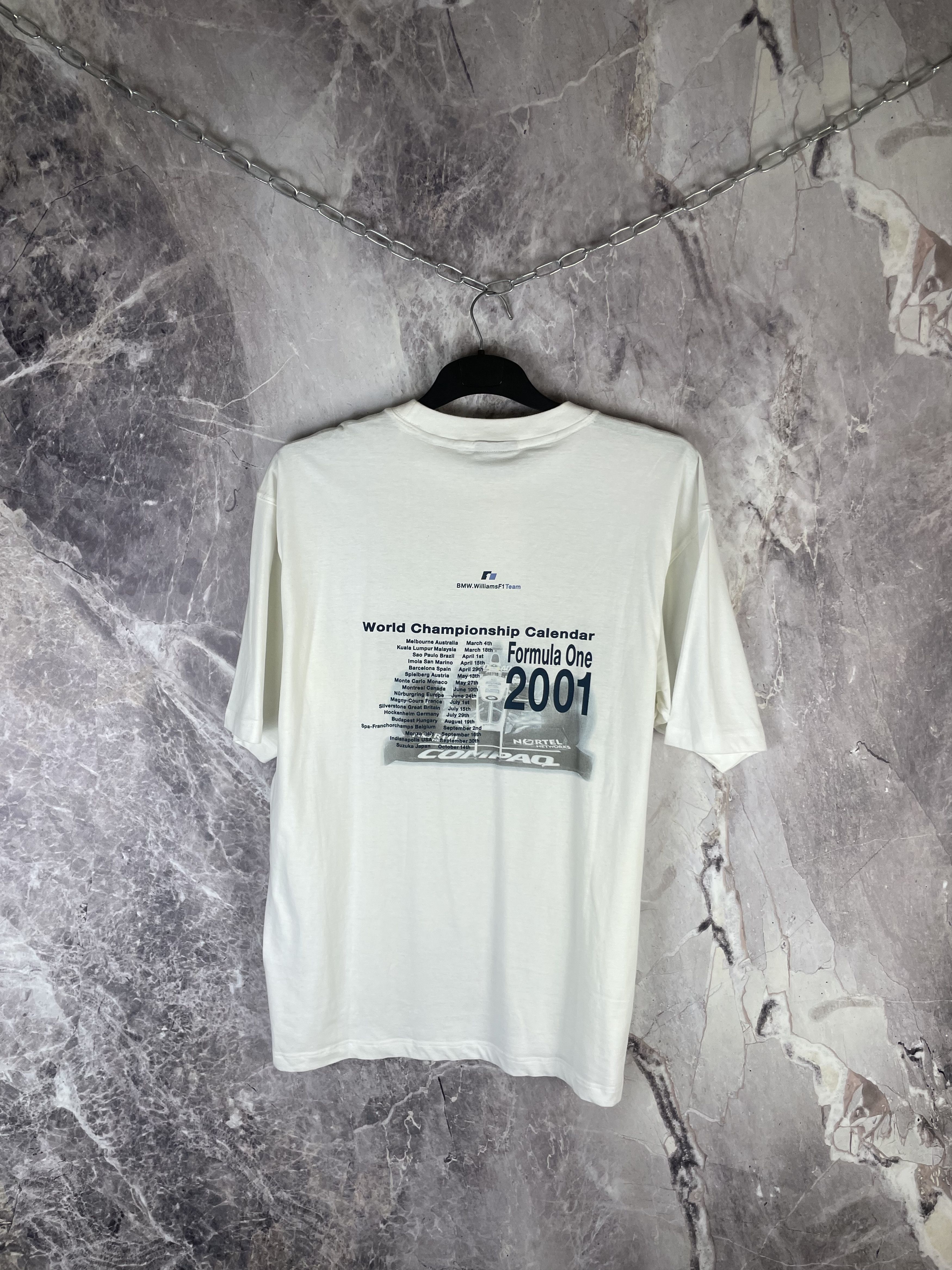 Formula 1 BMW Williams Team F1 Vintage 2001 T Shirt Size US XXL / EU 58 / 5 - 8 Thumbnail