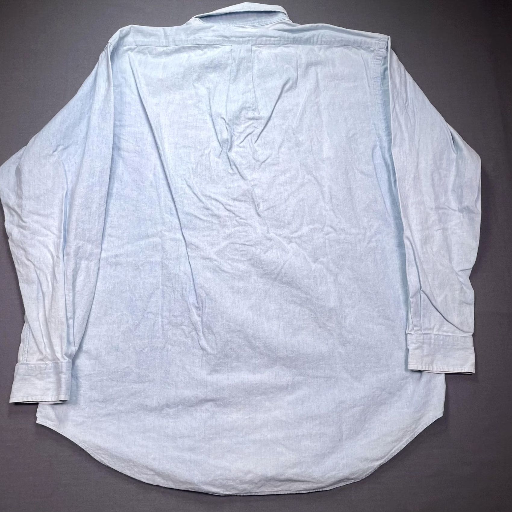 Polo Ralph Lauren Polo Ralph Lauren Shirt Mens Large Blue Chambray Long Sleeve USA Flag Shield Button-Up Chest Pocket Embroidered Size US L / EU 52-54 / 3 - 5 Thumbnail