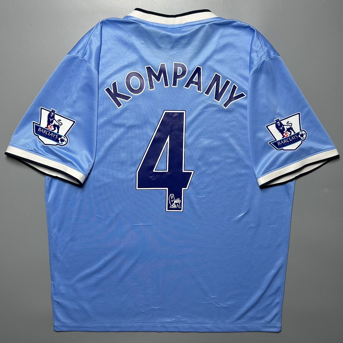 Nike MAN CITY NIKE 2013/2014 FOOTBALL HOME JERSEY #4 KOMPANY Size US XL / EU 56 / 4 - 1 Thumbnail