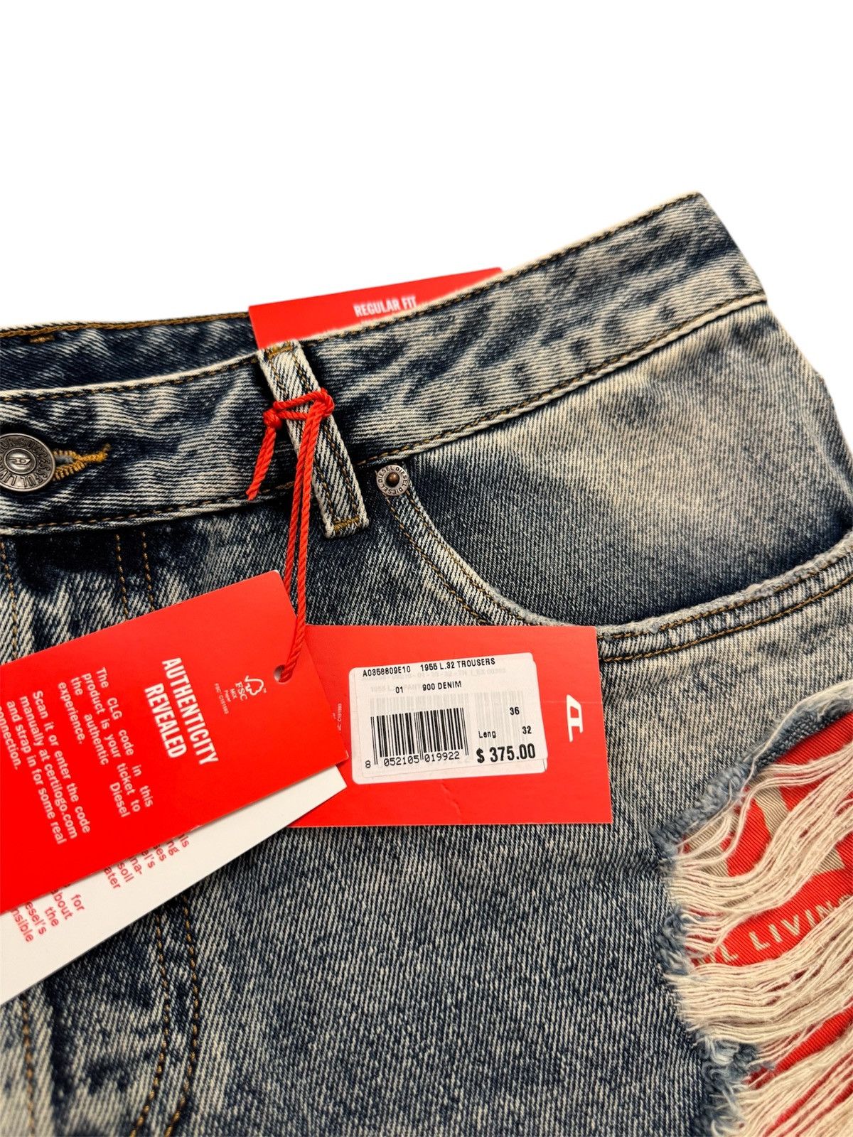 Diesel 🔥450$ Diesel 1955 D-Rekiv Straight Jeans/Diesel Rekiv Jeans Size US 34 / EU 50 - 8 Thumbnail