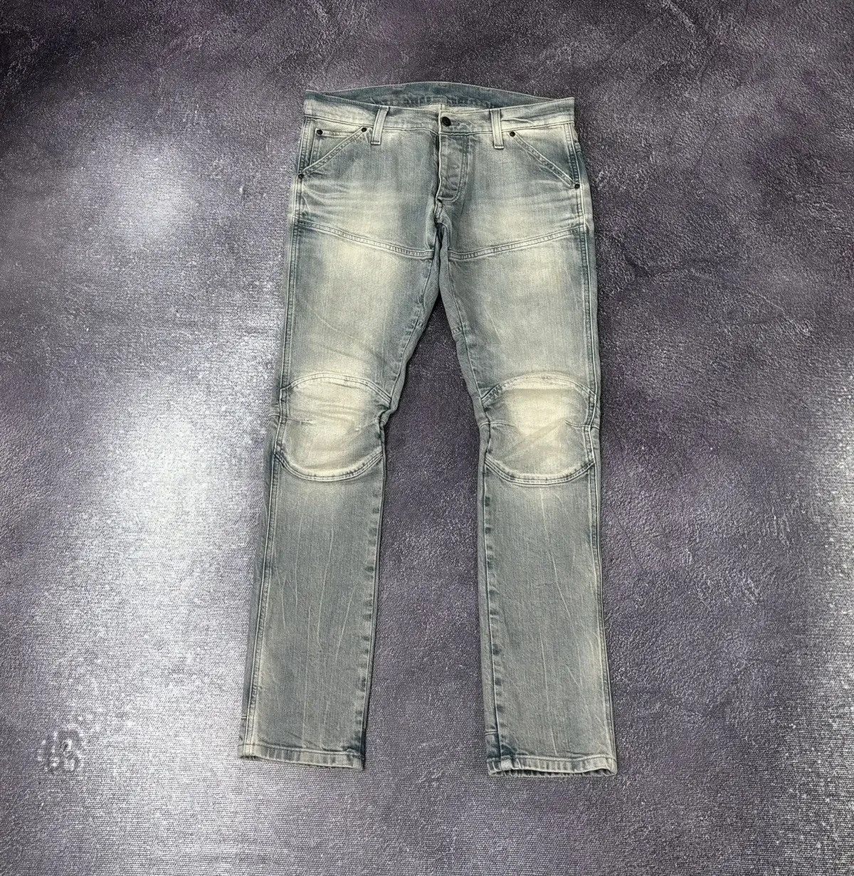 G-Star × Vintage Vintage G-Star Raw 3D Super Slim Faded Denim Japanese Jeans Size US 33 - 2 Thumbnail