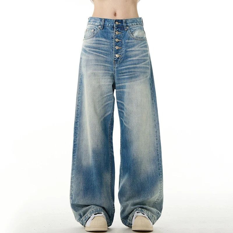 Jean American Style Washed Jeans Size US 33 - 5 Thumbnail