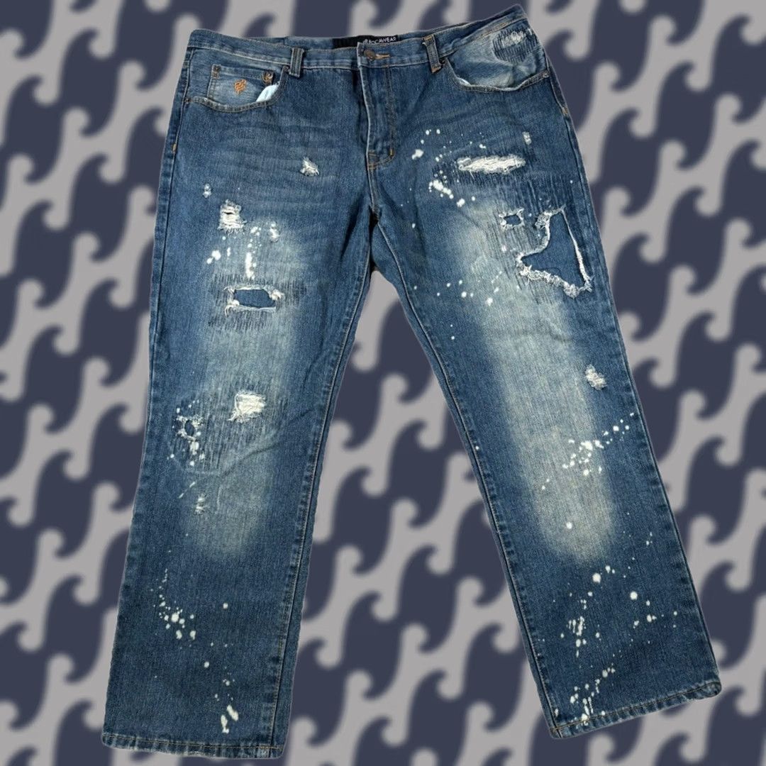 Rocawear Rocawear Jeans Mens 40x30 Blue Hip Hop Y2K Denim Acid Wash Baggy Streetwear Shirt? Size US 40 / EU 56 - 1 Thumbnail