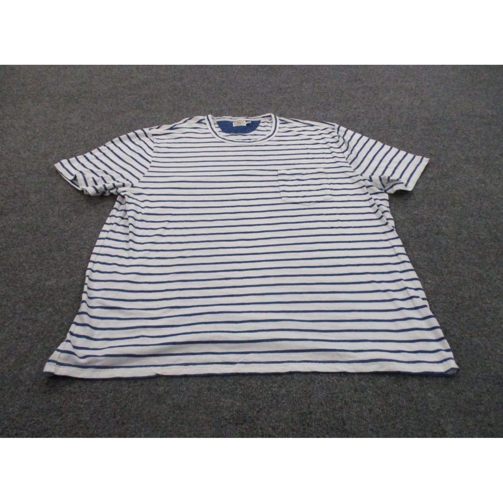 Faherty Faherty T Shirt Mens 2XL Striped Sport Preppy Beach Stretch Casual Lightweight Shirt Mens 2XL Multicolor Cotton Knit Logo Breathable Size US XXL / EU 58 / 5 - 2 Thumbnail