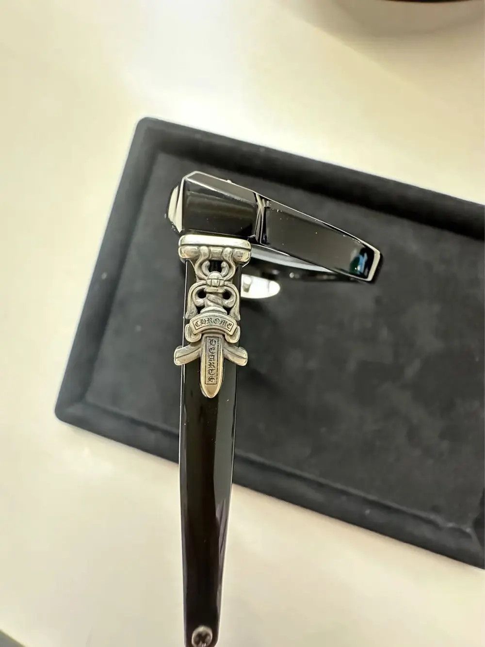 Chrome Hearts Chrome Hearts SAC BK/SS Dagger Glasses Frame Size ONE SIZE - 8 Thumbnail