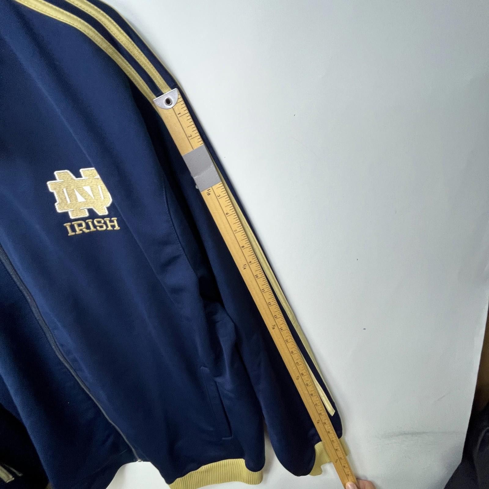 Adidas Vintage Adidas Notre Dame Fighting Irish Track Jacket XL Size ONE SIZE - 11 Thumbnail