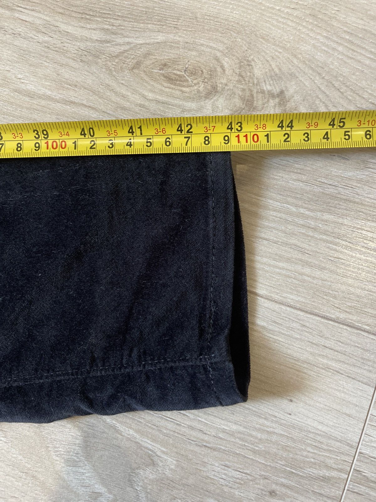 Levi's × Vintage Levi's Premium Mile High Super Skinny Black Velor Pants 32 Size 32" / US 10 / IT 46 - 16 Thumbnail