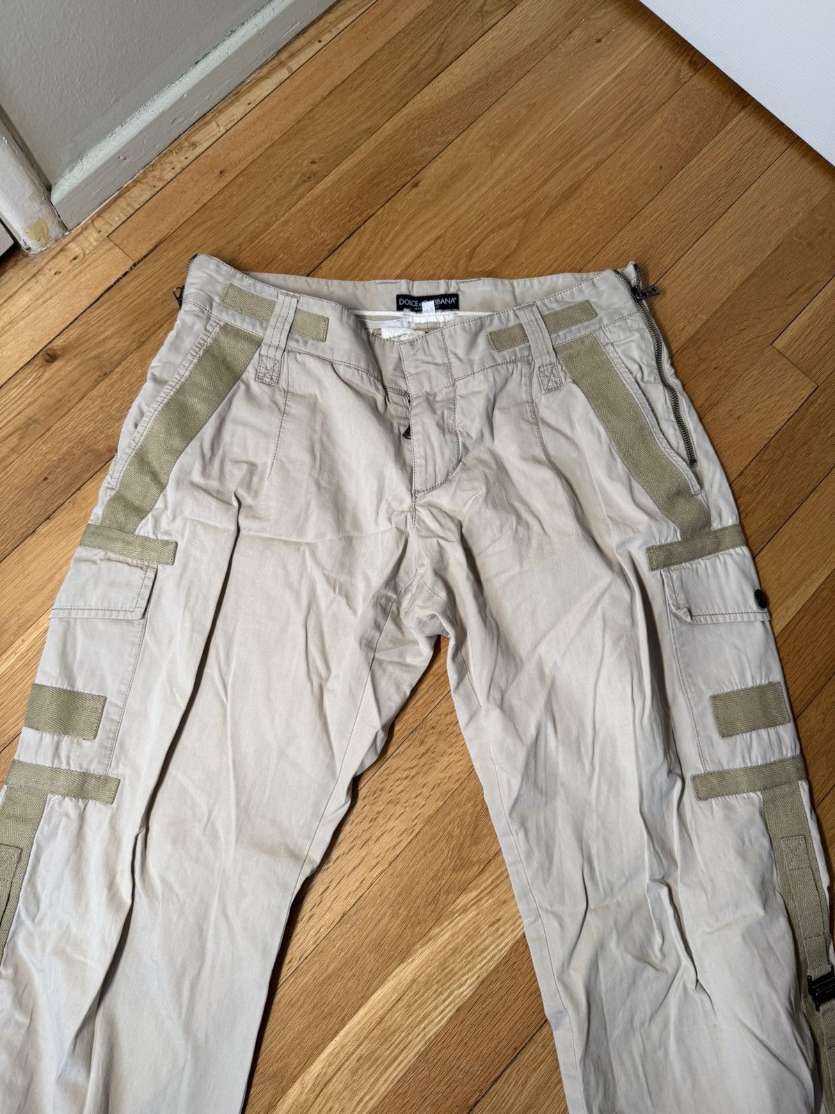 Dolce & Gabbana Dolce & Gabbana Cargo Strap Parachute Zipper BondagePants Size US 31 - 3 Thumbnail