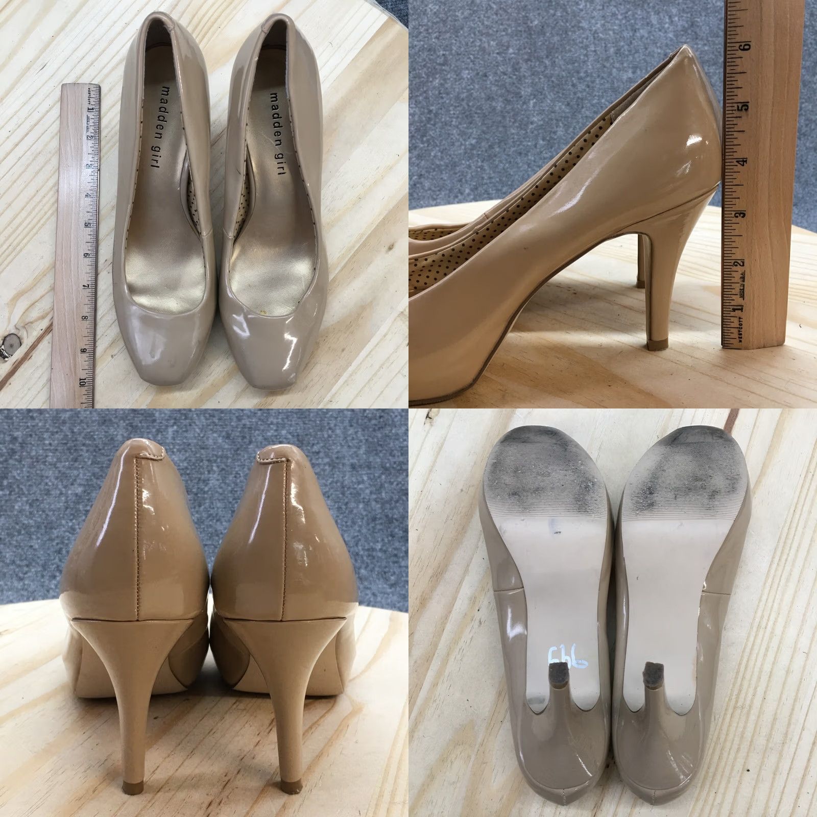 Vintage Madden Girl Heels Womens Pump Stiletto Brown Patent Leather Slip On Casual 8.5 Womens Size US 9 / IT 39 - 8 Thumbnail