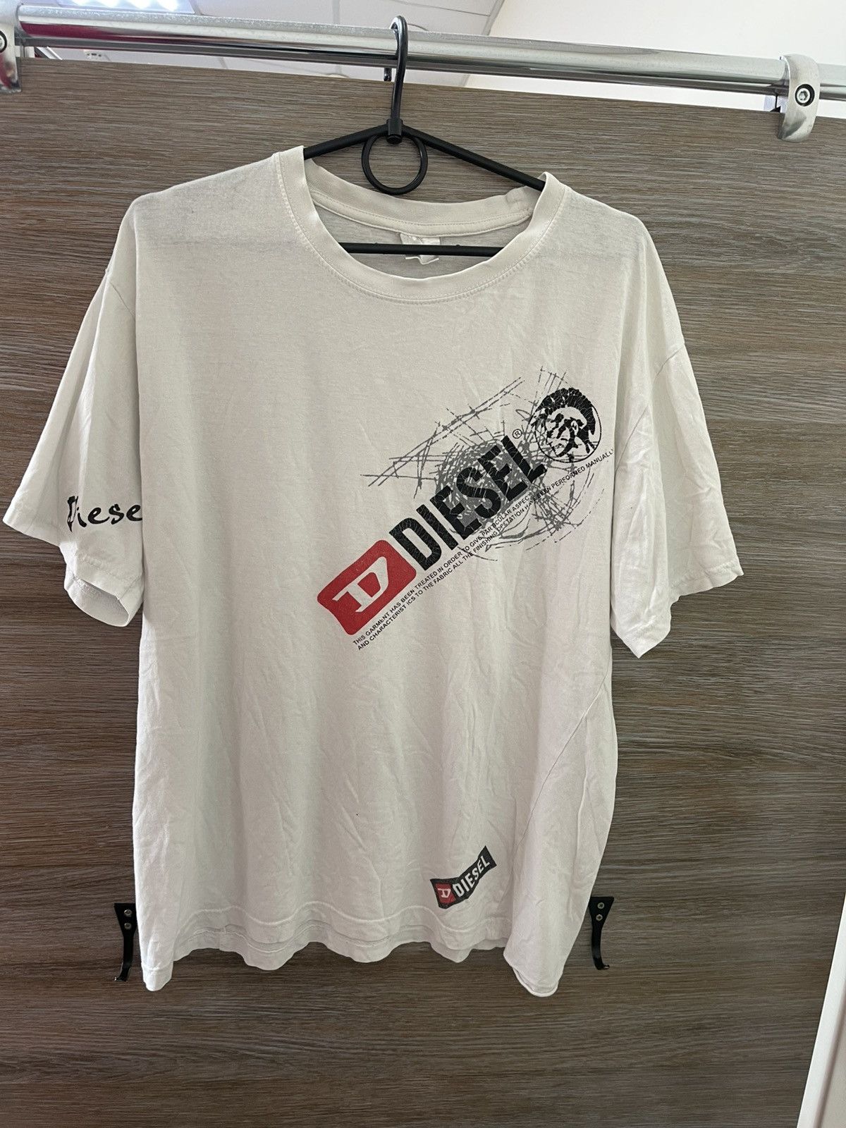 Other Vintage 90s Diesel Big logo t-shirt retro rare Y2K Size US L / EU 52-54 / 3 - 2 Thumbnail