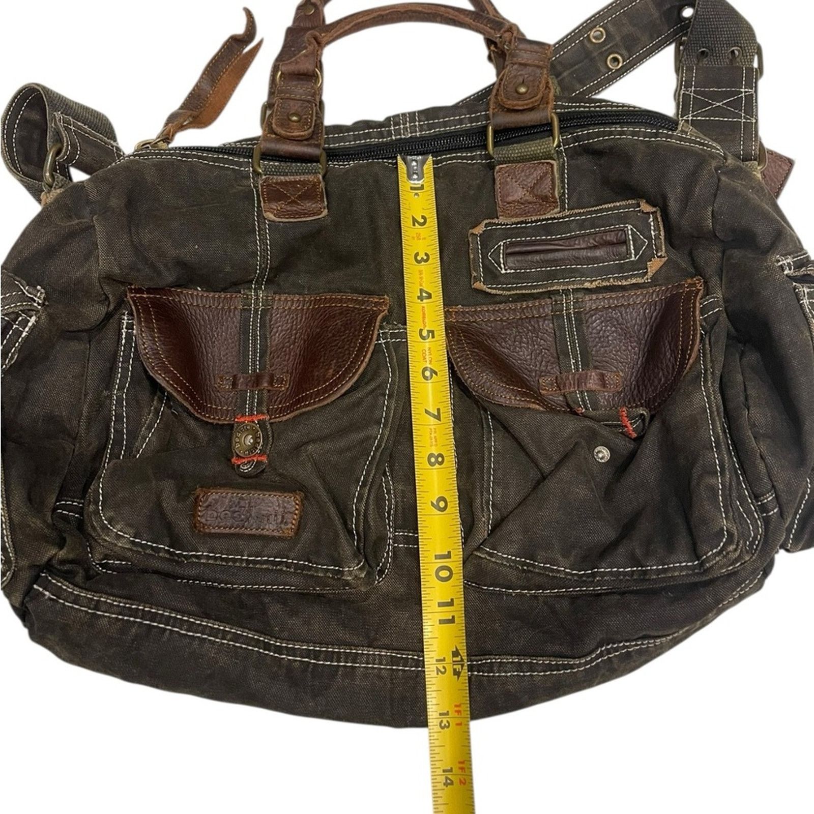 Bed Stu Bed stu military style leather/canvas bag Size ONE SIZE - 10 Thumbnail