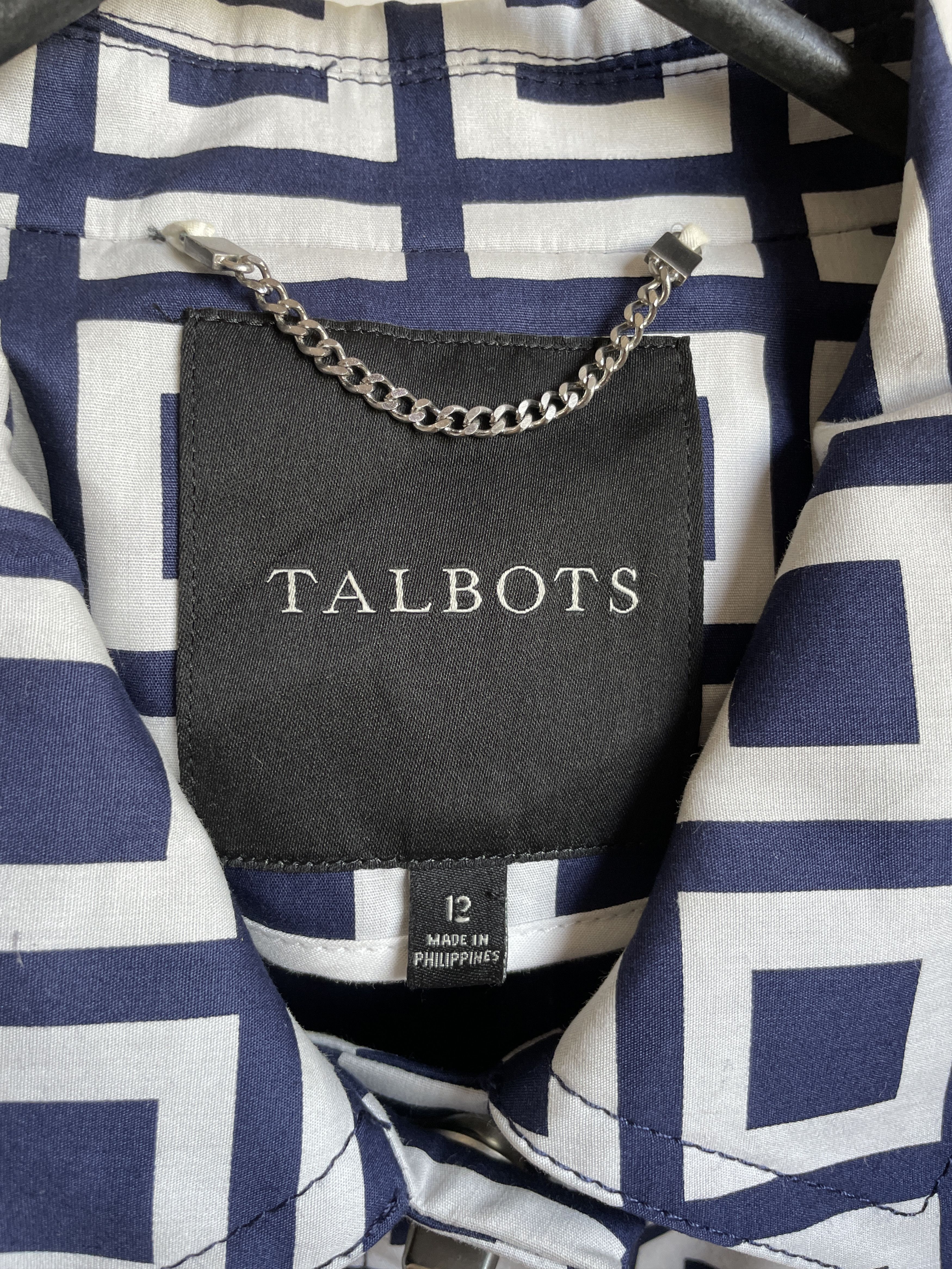 Talbots Talbots Womens Geometrical Pattewn Rain Coat Size 12 Size XL / US 12-14 / IT 48-50 - 9 Thumbnail